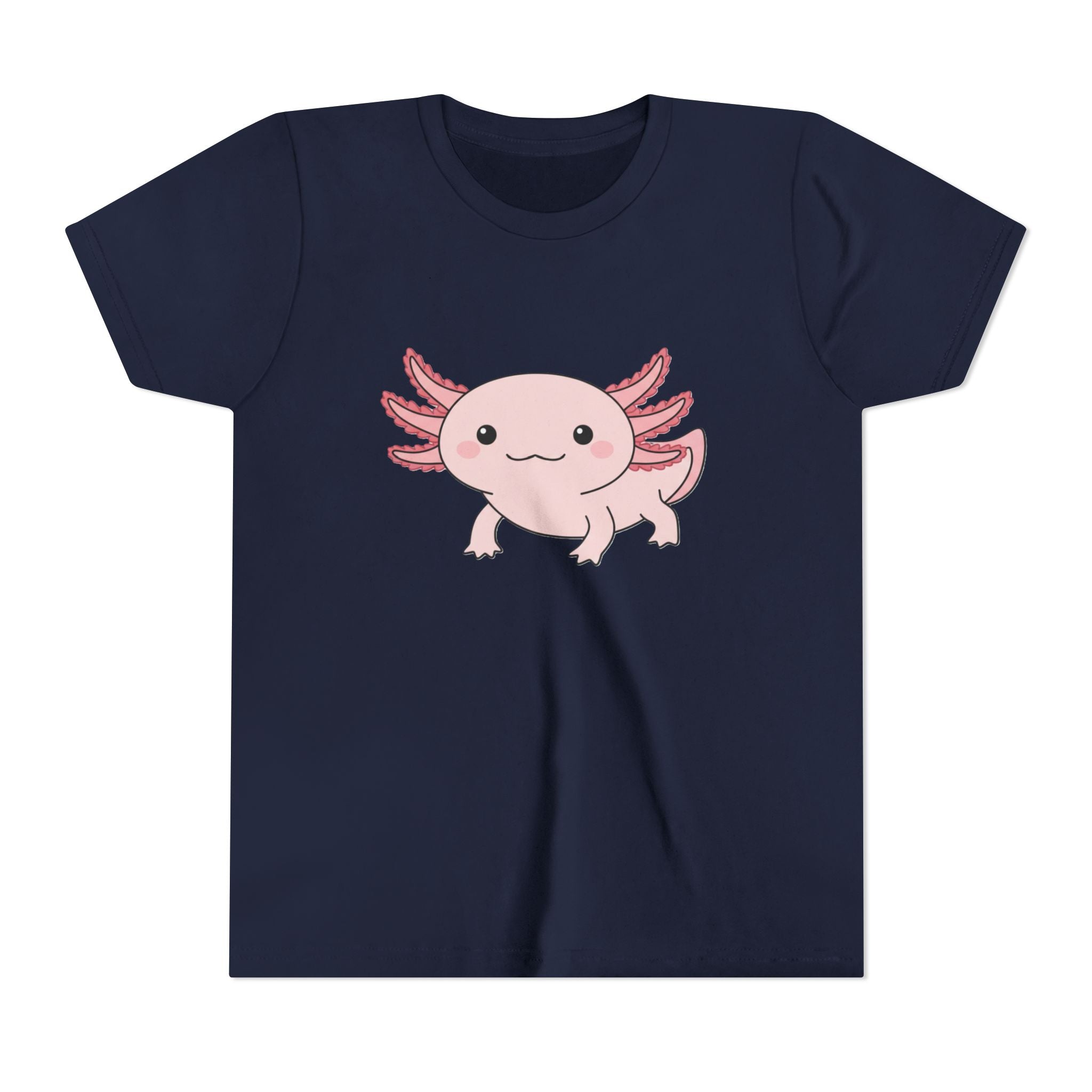 Axolotl Kids Tee – Cute Pink Axolotl Youth Short Sleeve Shirt