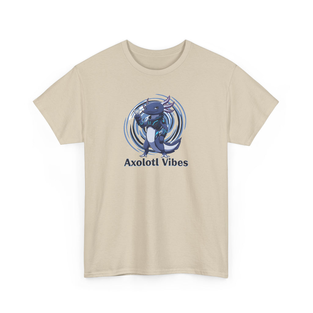 Axolotl Vibes T-Shirt — Cool Blue Axolotl Graphic Tee - Adult