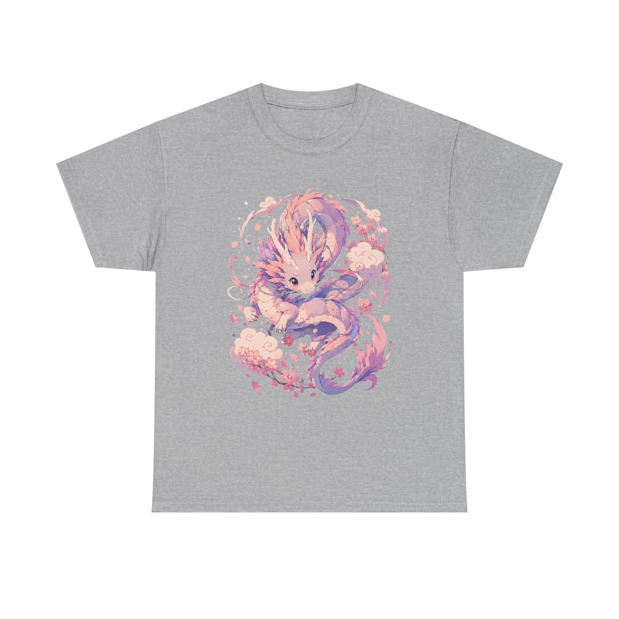 Dragon Fox Tee — Pastel Mythical Creature Graphic Shirt - Adult