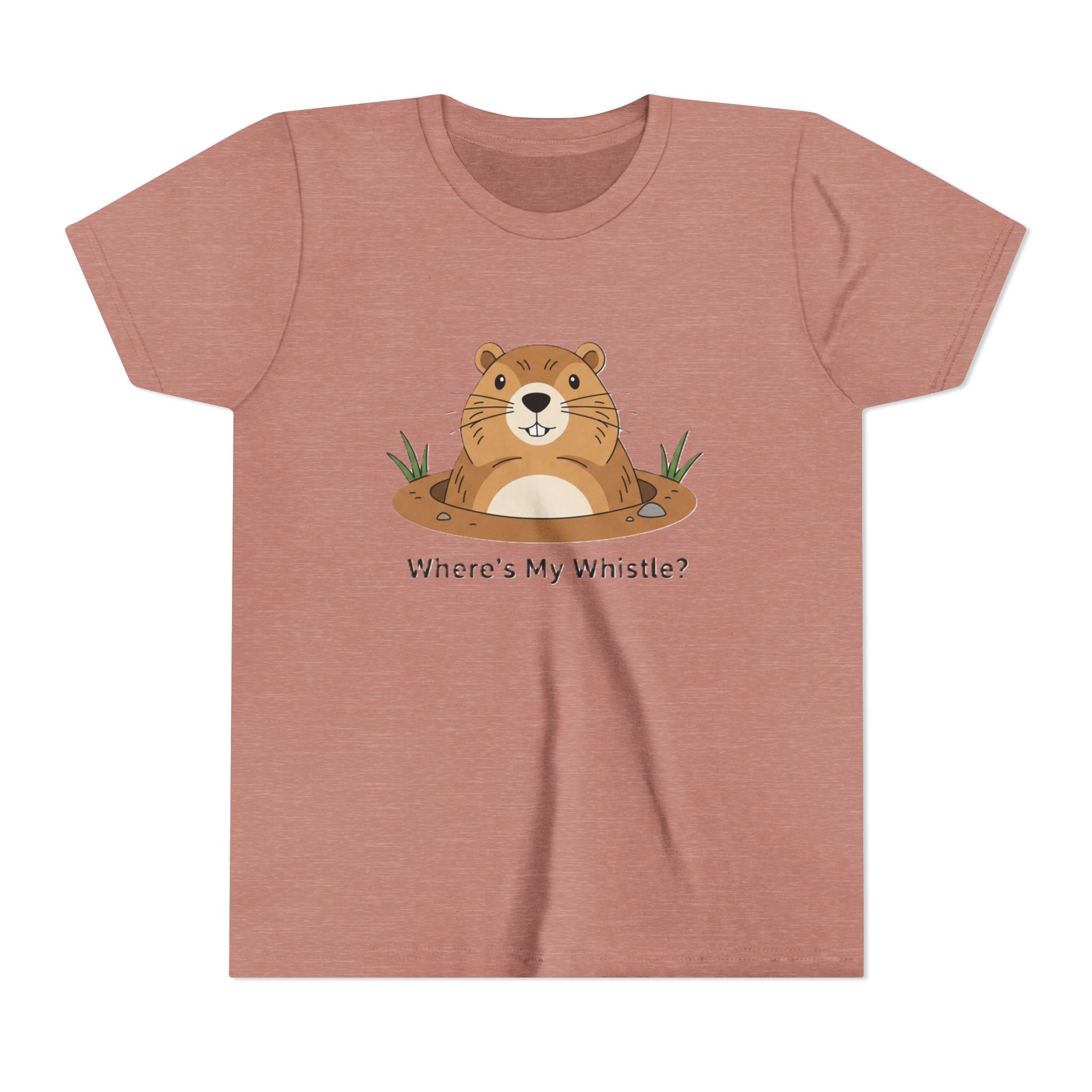 Groundhog Day Kid’s Tee — "Where's My Whistle?" Groundhog Graphic Youth T-Shirt
