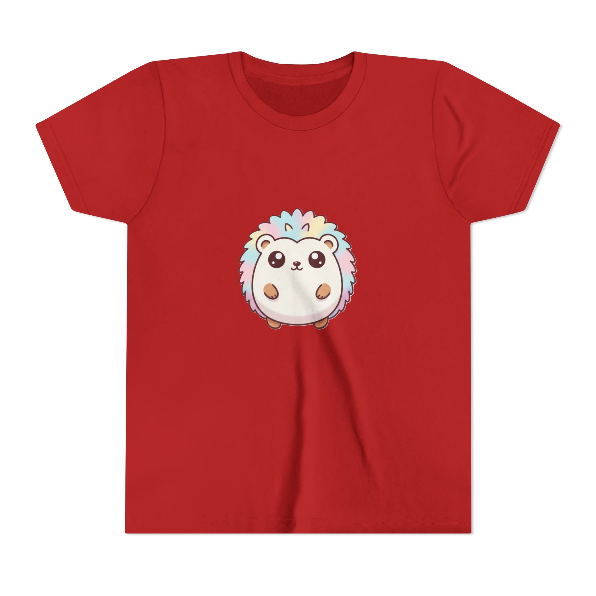 Kids Rainbow Hedgehog T‑Shirt — Cute Pastel Animal Youth Tee