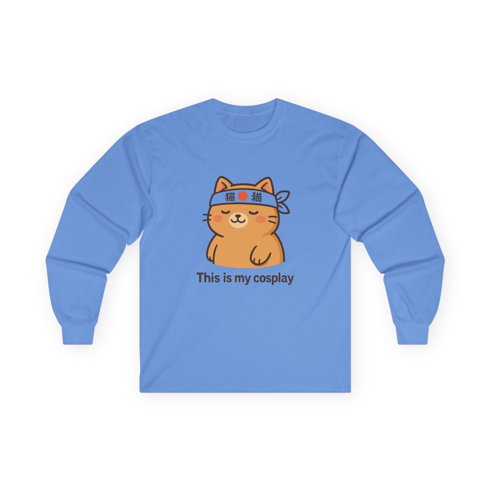 Cute Cat 'This Is My Cosplay' Long Sleeve Tee - Adult