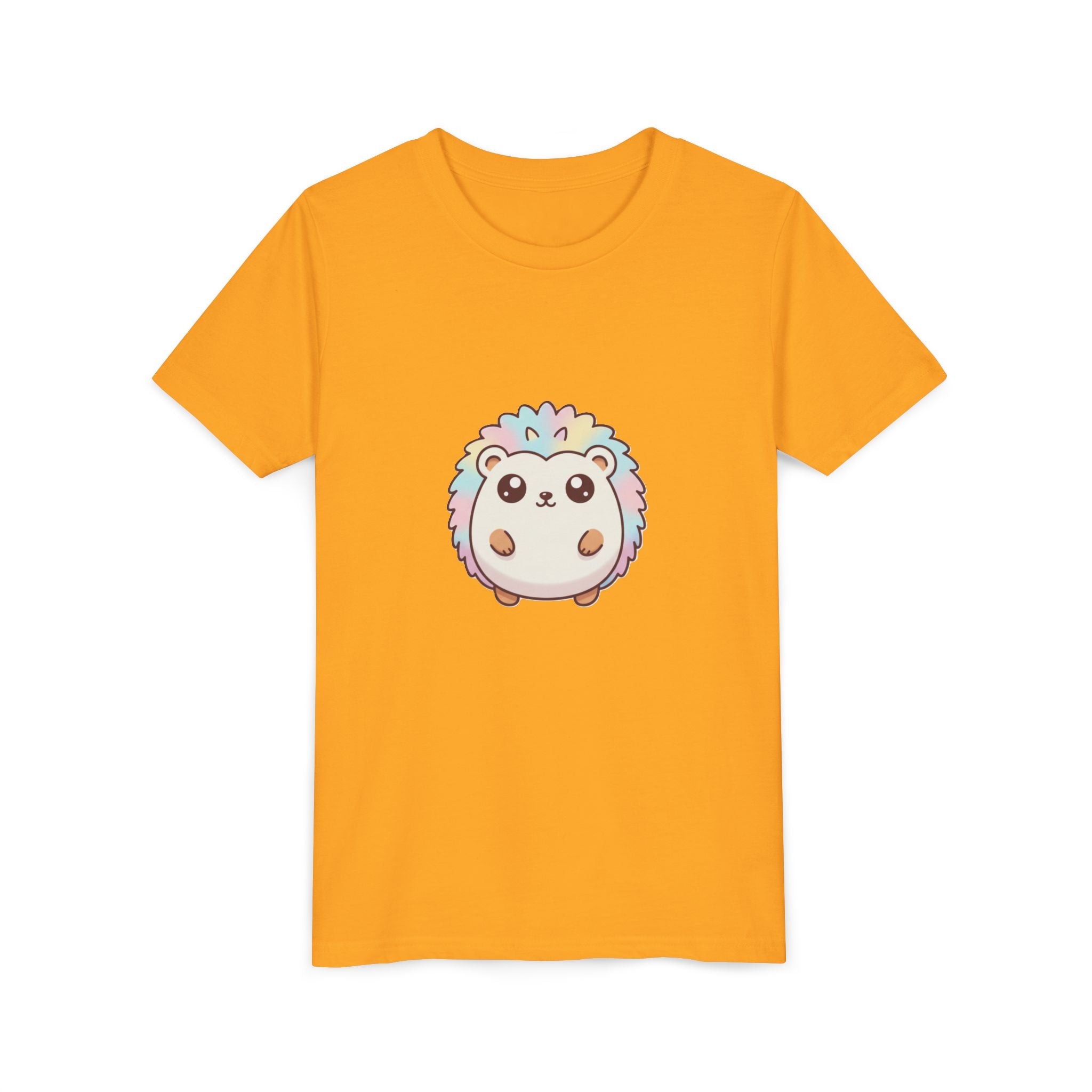 Kids Rainbow Hedgehog T‑Shirt — Cute Pastel Animal Youth Tee