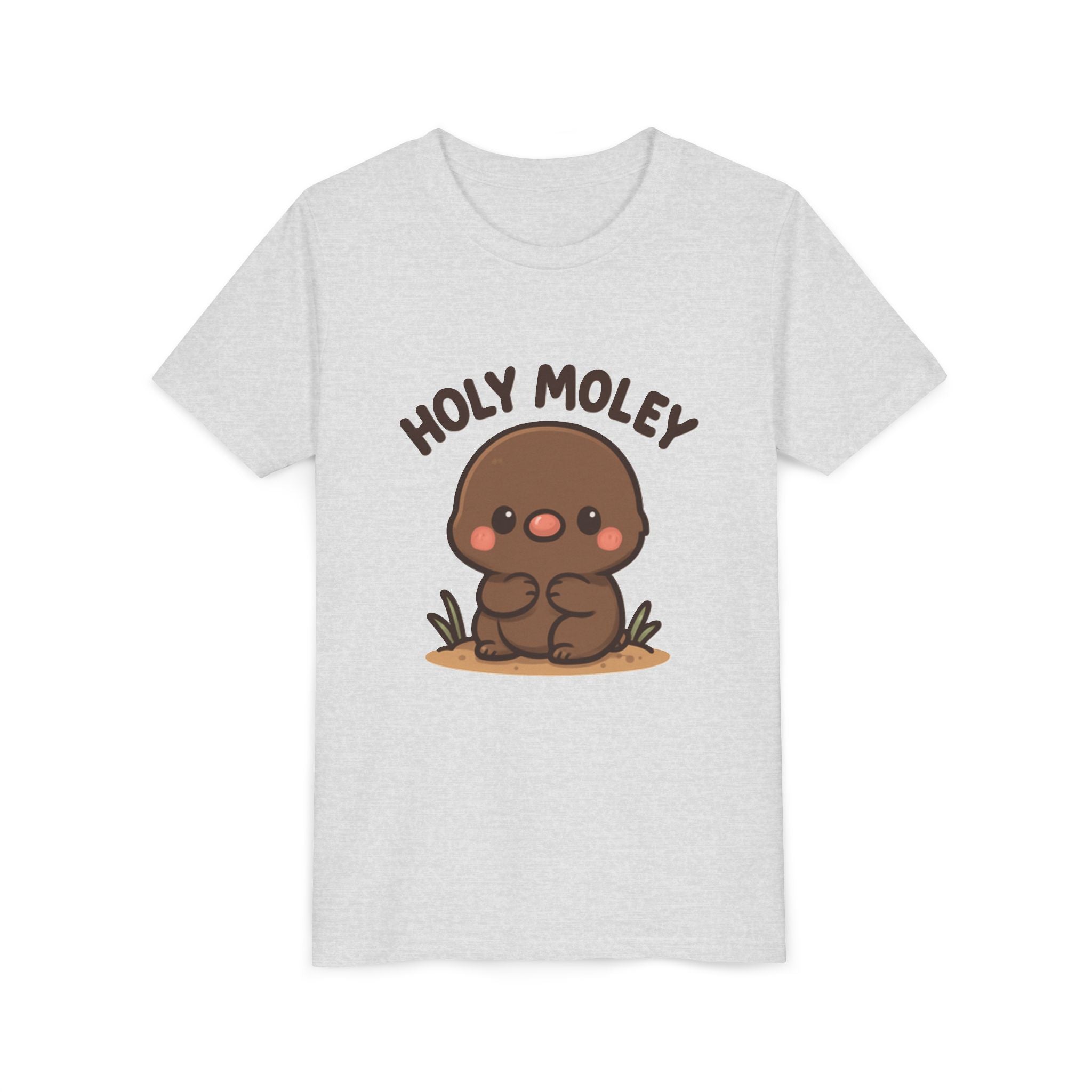 Holy Moley Kids Tee — Cute Cartoon Mole Youth Short Sleeve Shirt