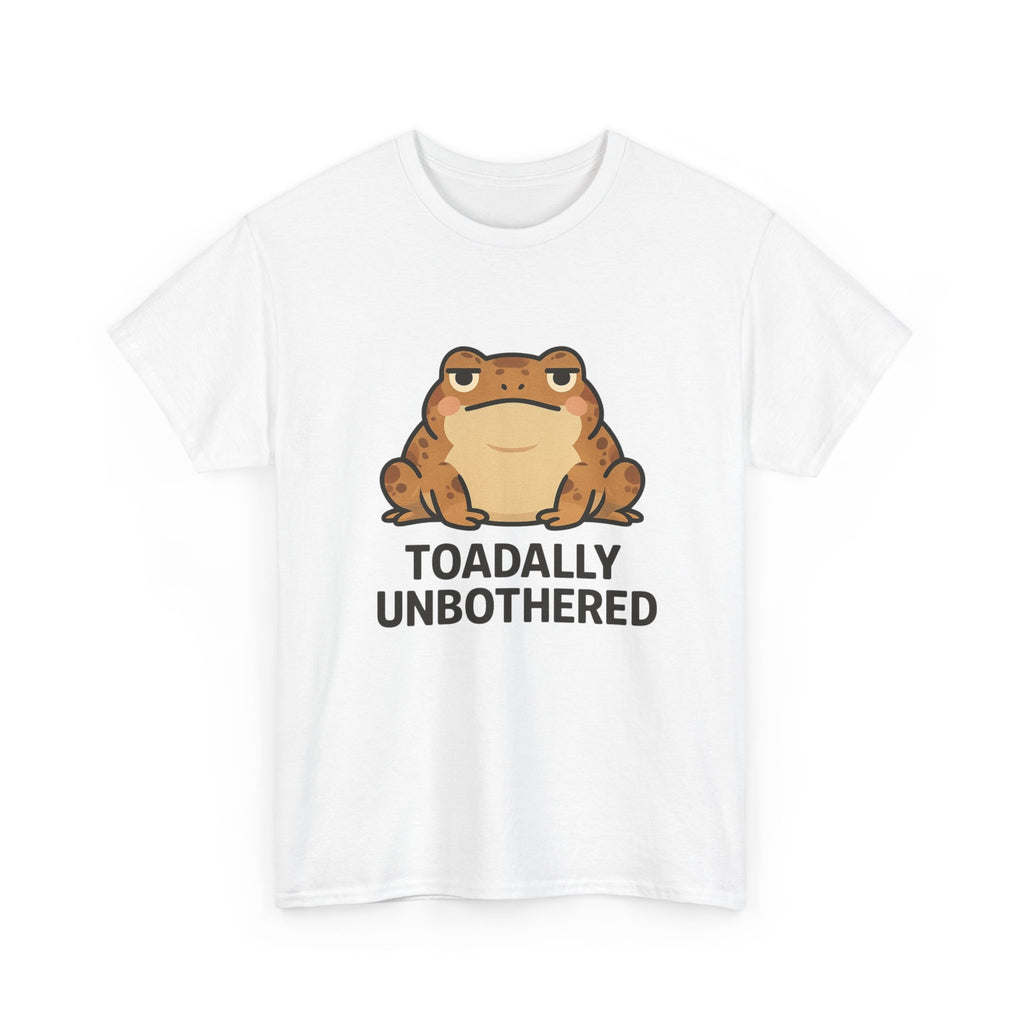 Toadally Unbothered T-Shirt — Cute Relaxed Frog Graphic Tee - Adult