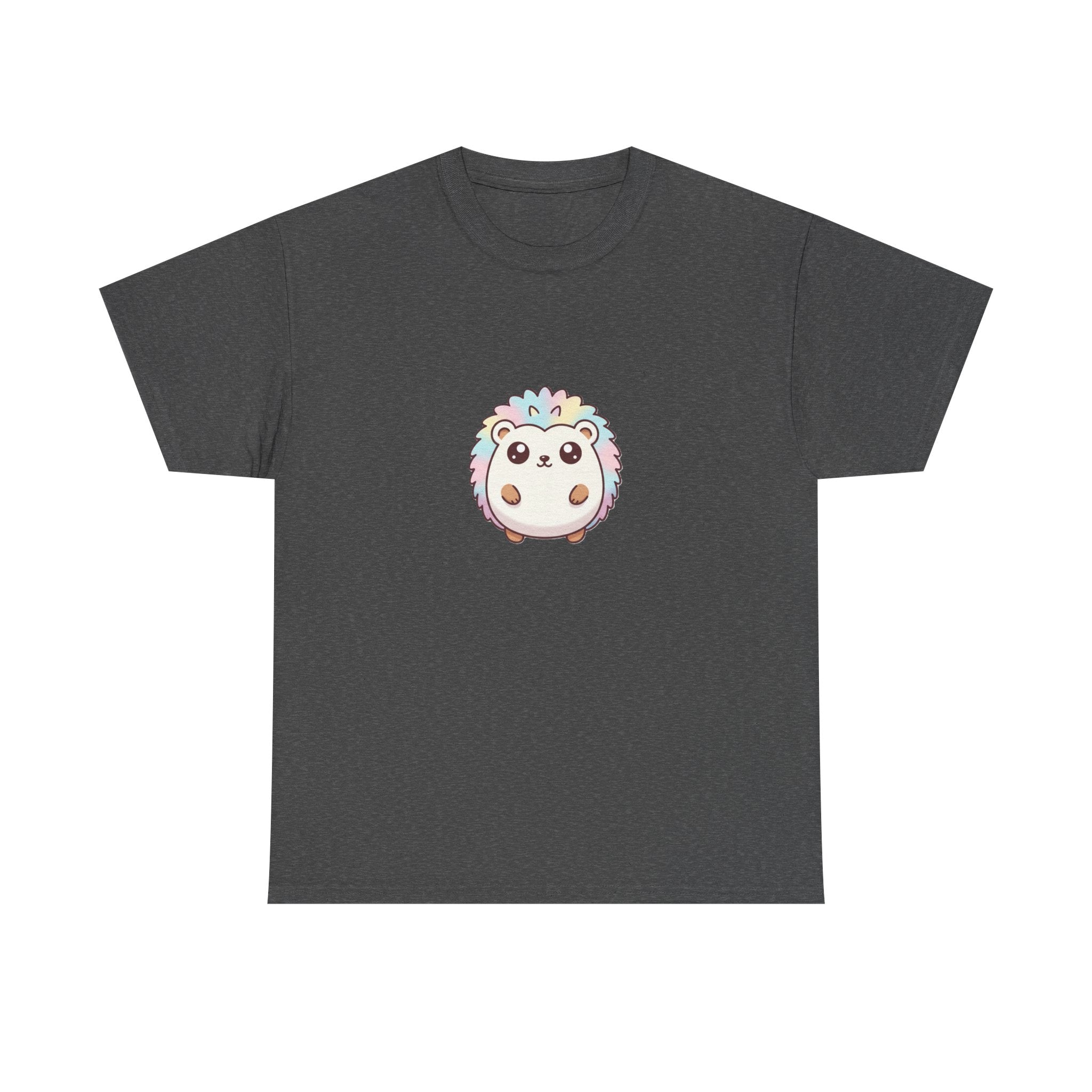 Cute Rainbow Hedgehog T-Shirt — Kawaii Animal Graphic Tee - Adult
