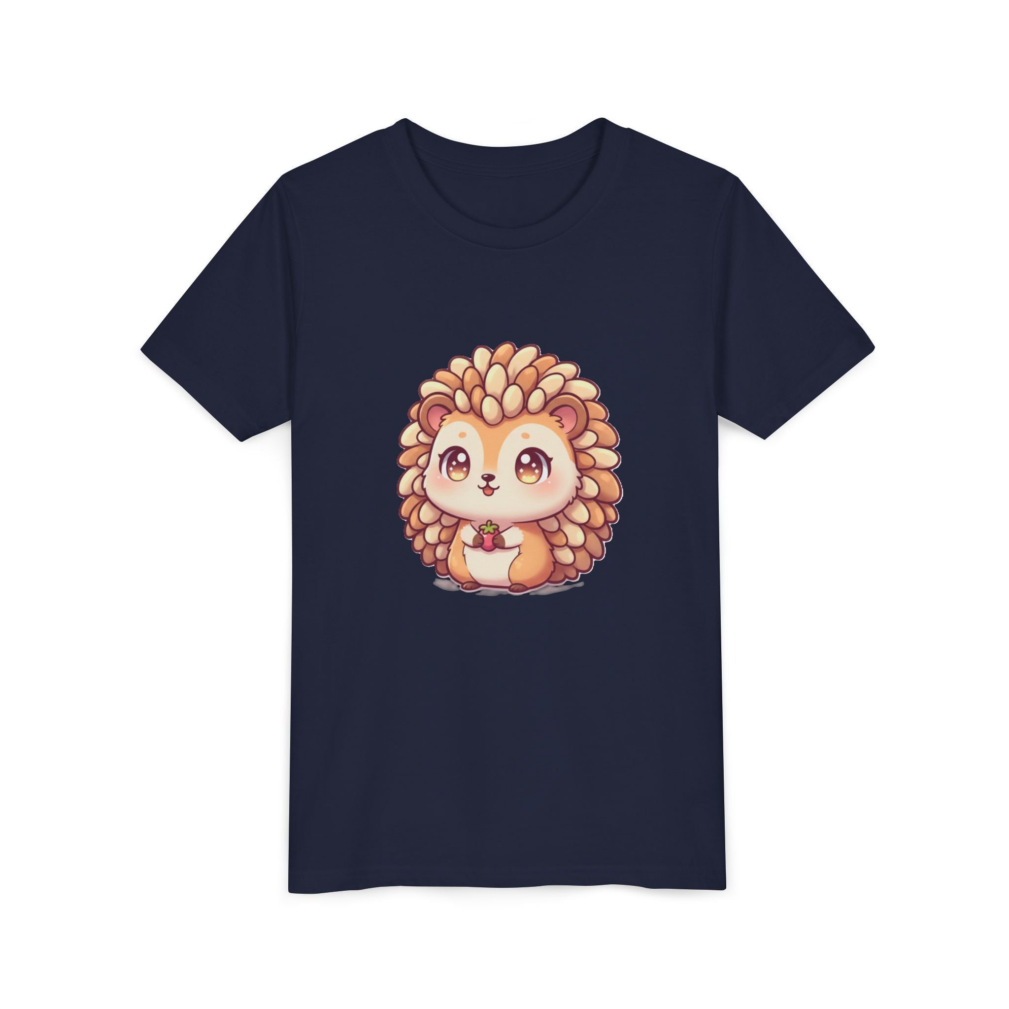 Cute Hedgehog Youth Tee — Adorable Cartoon Woodland Animal Kids Shirt