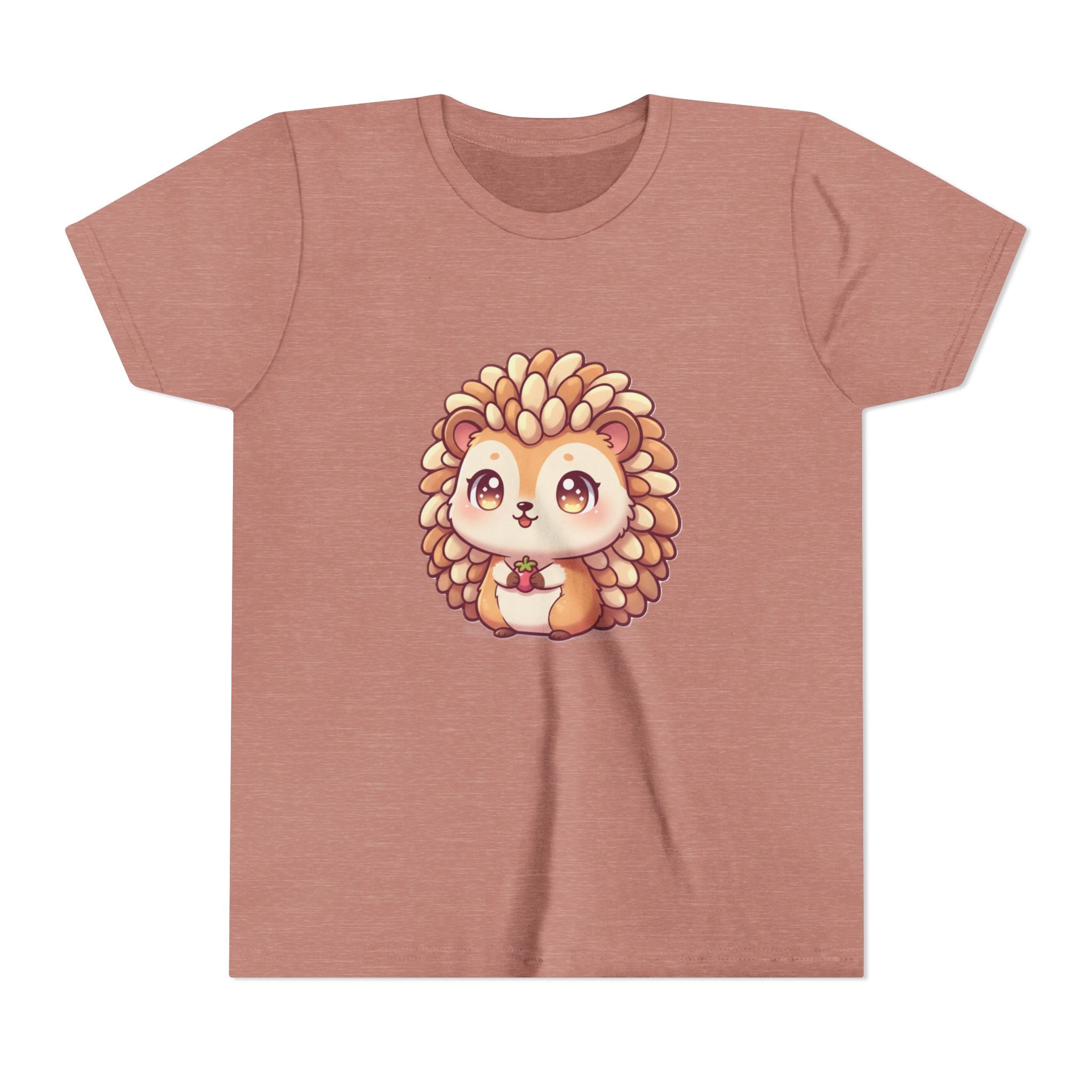 Cute Hedgehog Youth Tee — Adorable Cartoon Woodland Animal Kids Shirt