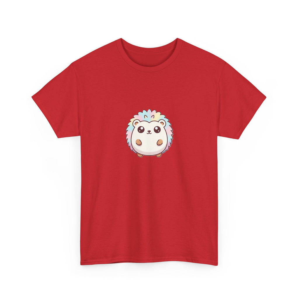 Cute Rainbow Hedgehog T-Shirt — Kawaii Animal Graphic Tee - Adult