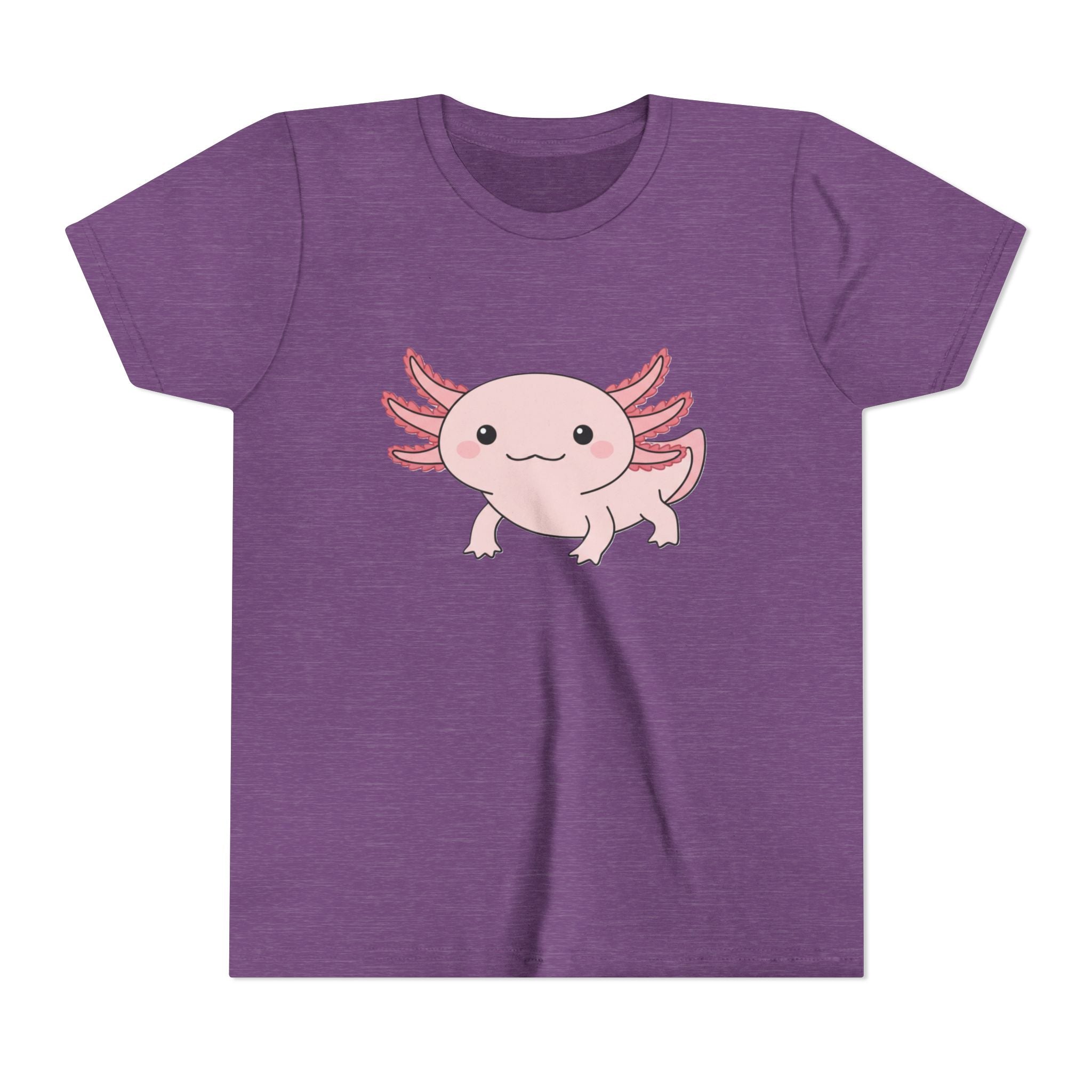 Axolotl Kids Tee – Cute Pink Axolotl Youth Short Sleeve Shirt