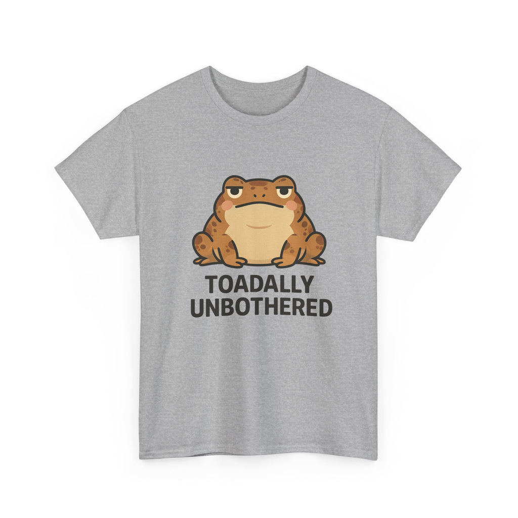 Toadally Unbothered T-Shirt — Cute Relaxed Frog Graphic Tee - Adult