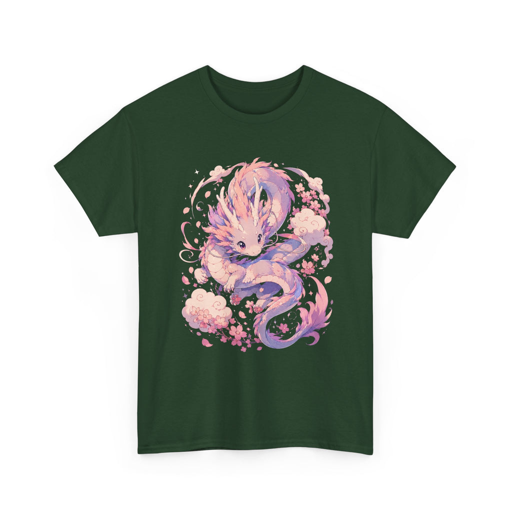 Dragon Fox Tee — Pastel Mythical Creature Graphic Shirt - Adult