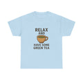 Relax and Have Some Green Tea Tee — Cute Tea Mug Graphic T-Shirt - Adult