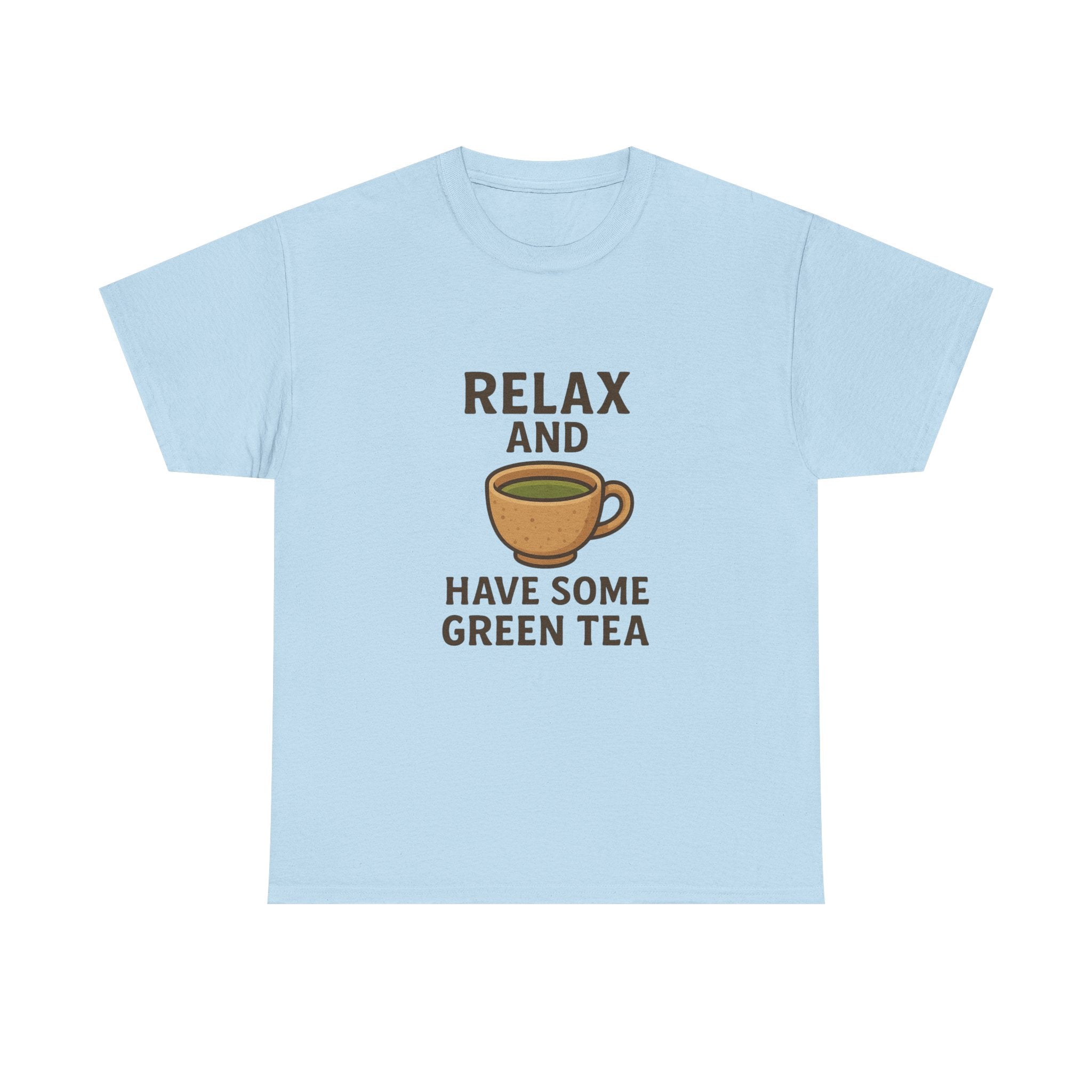 Relax and Have Some Green Tea Tee — Cute Tea Mug Graphic T-Shirt - Adult