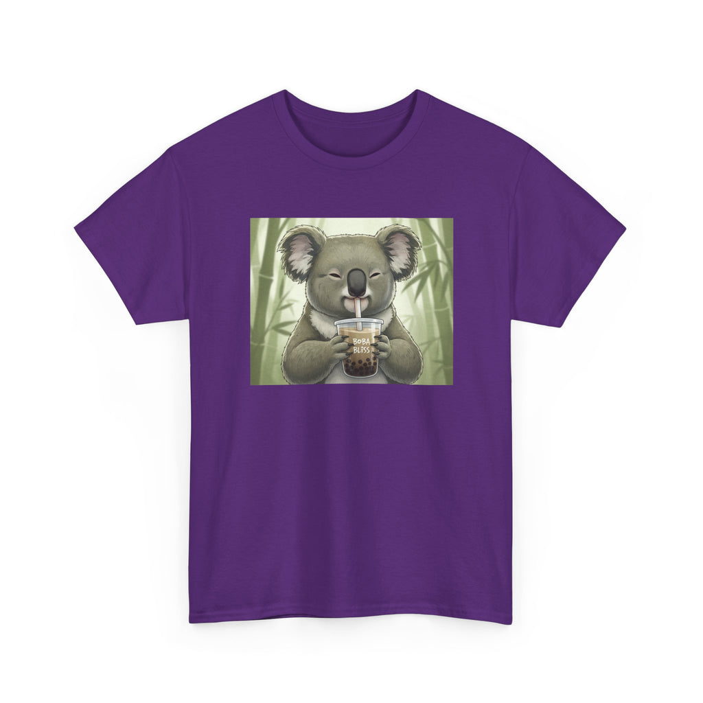 Koala Bubble Tea T‑Shirt — Cute Koala Drinking Boba Graphic Tee - Adult