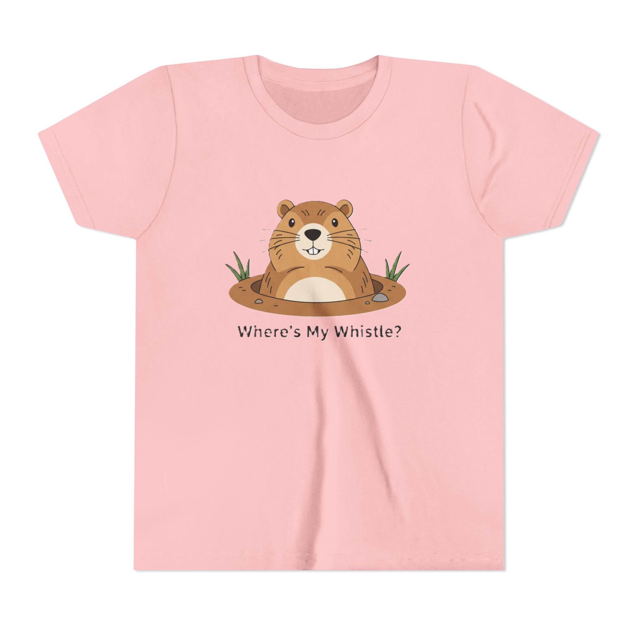 Groundhog Day Kid’s Tee — "Where's My Whistle?" Groundhog Graphic Youth T-Shirt