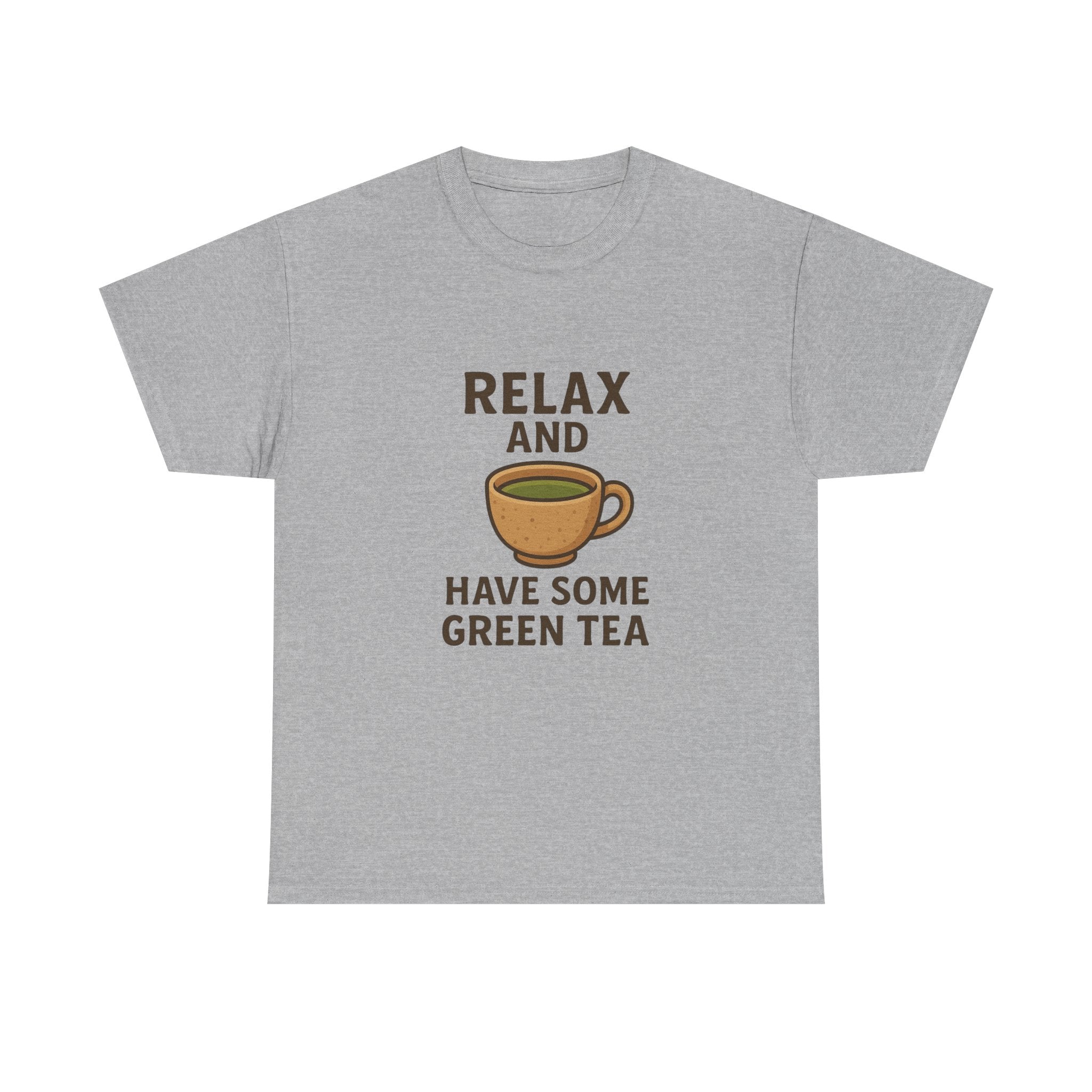 Relax and Have Some Green Tea Tee — Cute Tea Mug Graphic T-Shirt - Adult