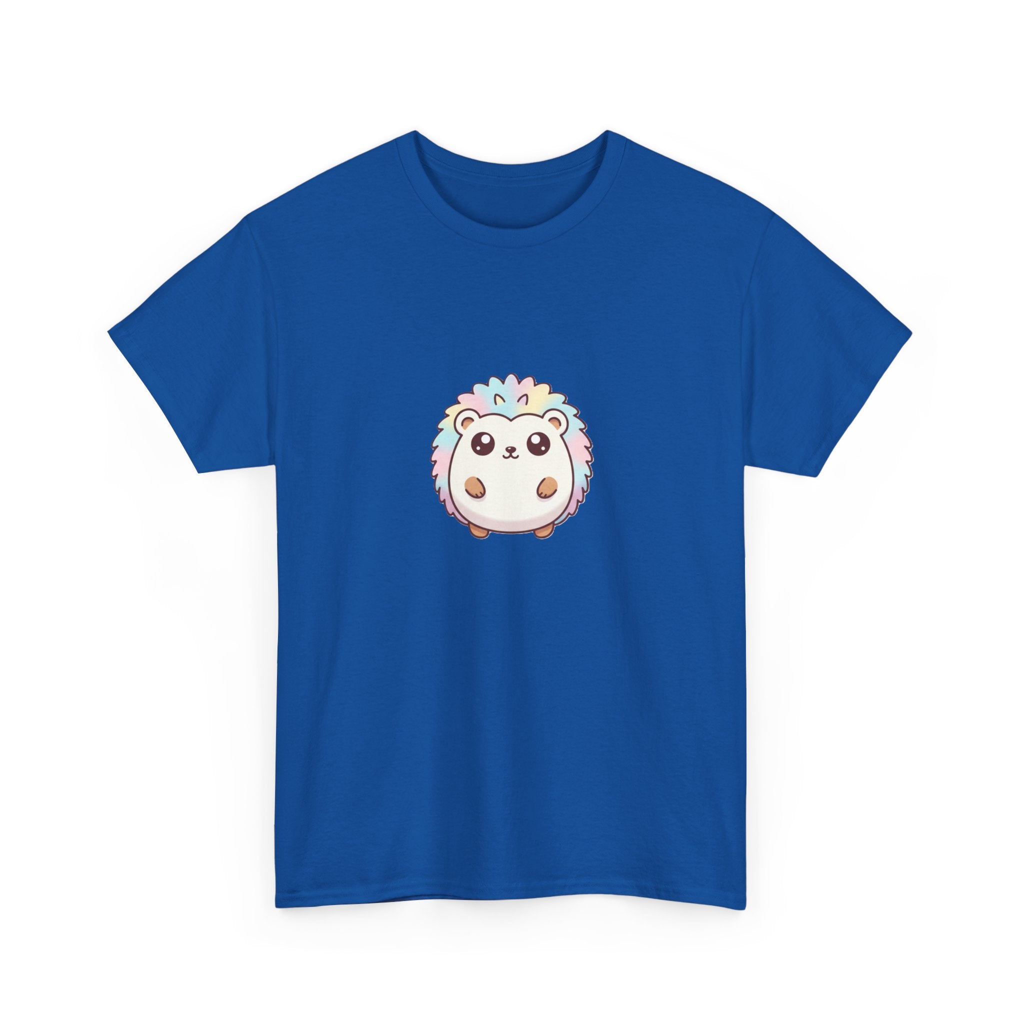Cute Rainbow Hedgehog T-Shirt — Kawaii Animal Graphic Tee - Adult