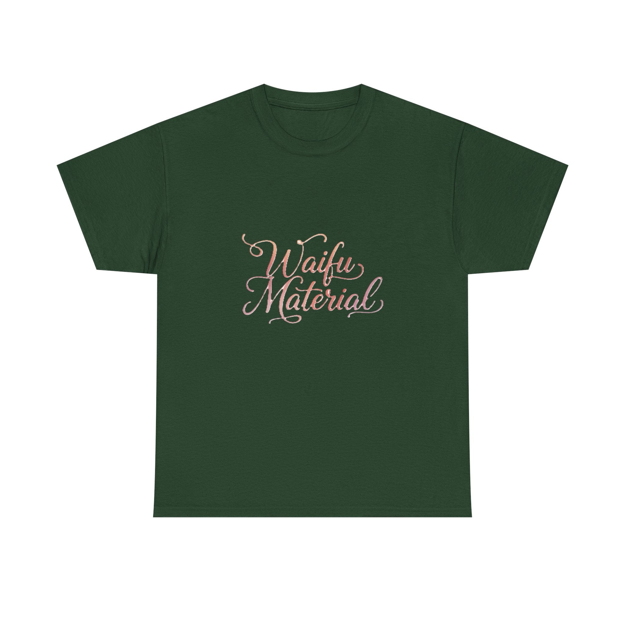 Waifu Material T-Shirt — Cute Pastel Script Anime Fan Tee - Adult