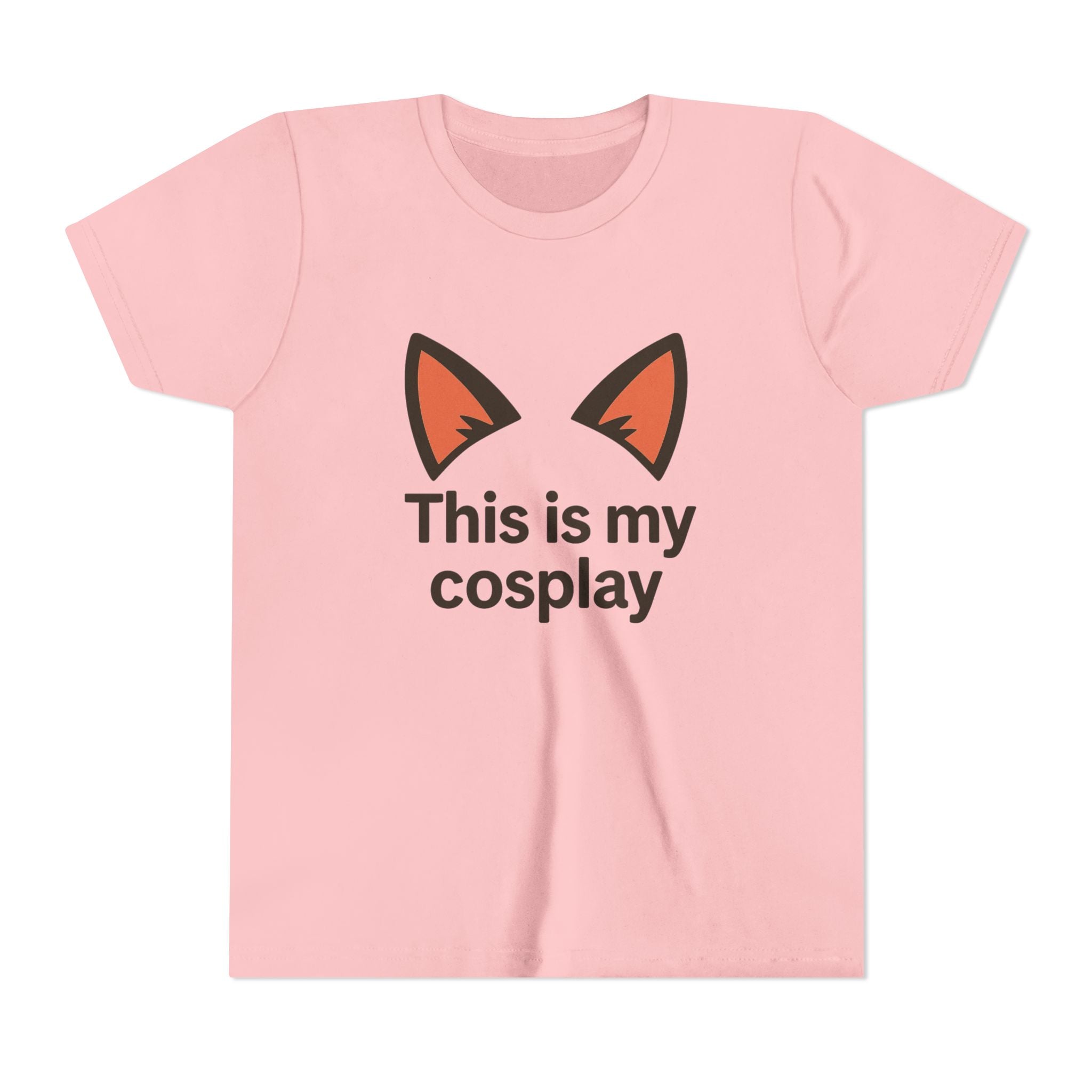 Youth Tee — "This Is My Cosplay" Fox Ear Costume Shirt