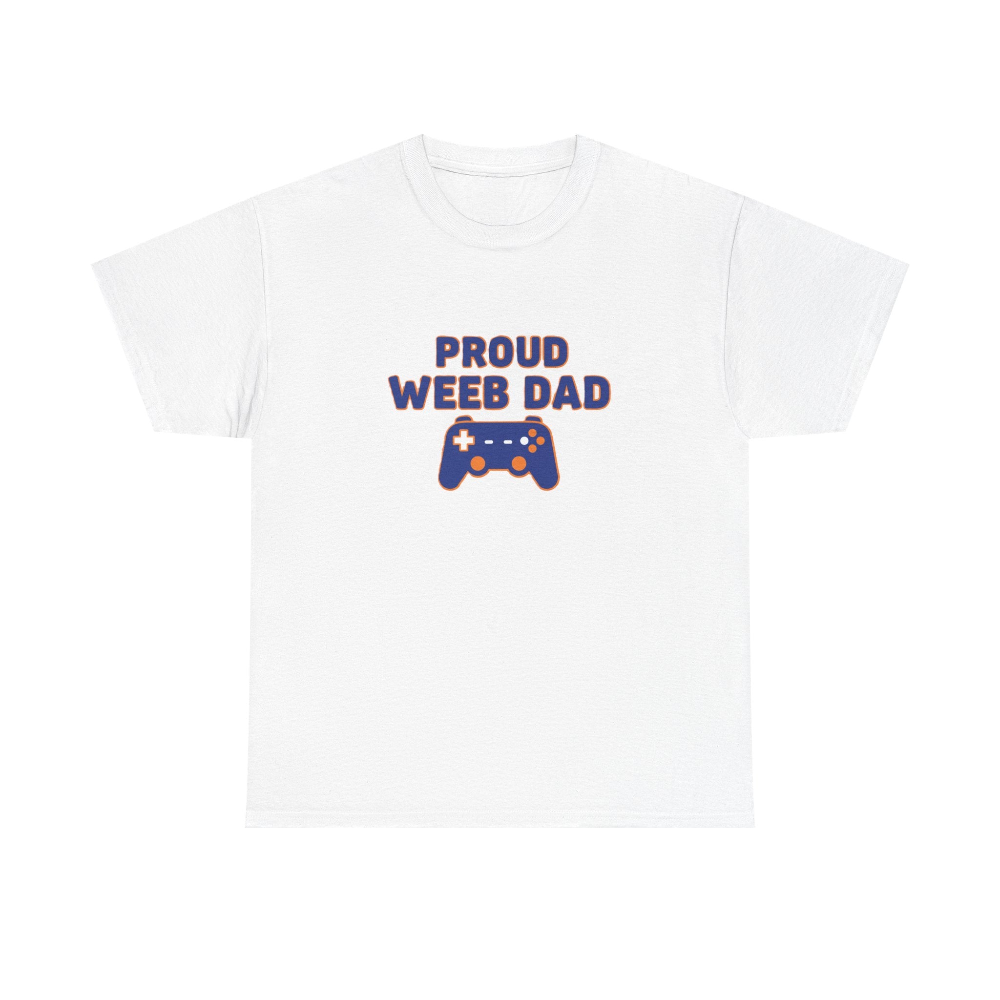 Proud Weeb Dad T-Shirt — Gamer Controller Graphic Dad Tee - Adult