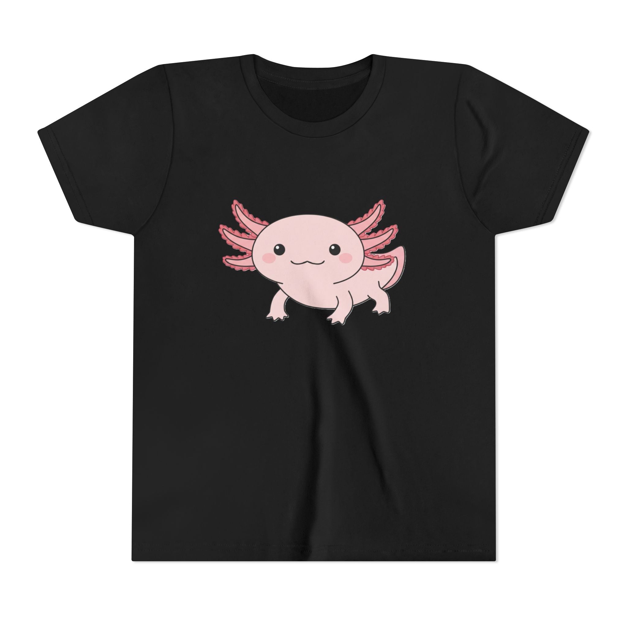 Axolotl Kids Tee – Cute Pink Axolotl Youth Short Sleeve Shirt