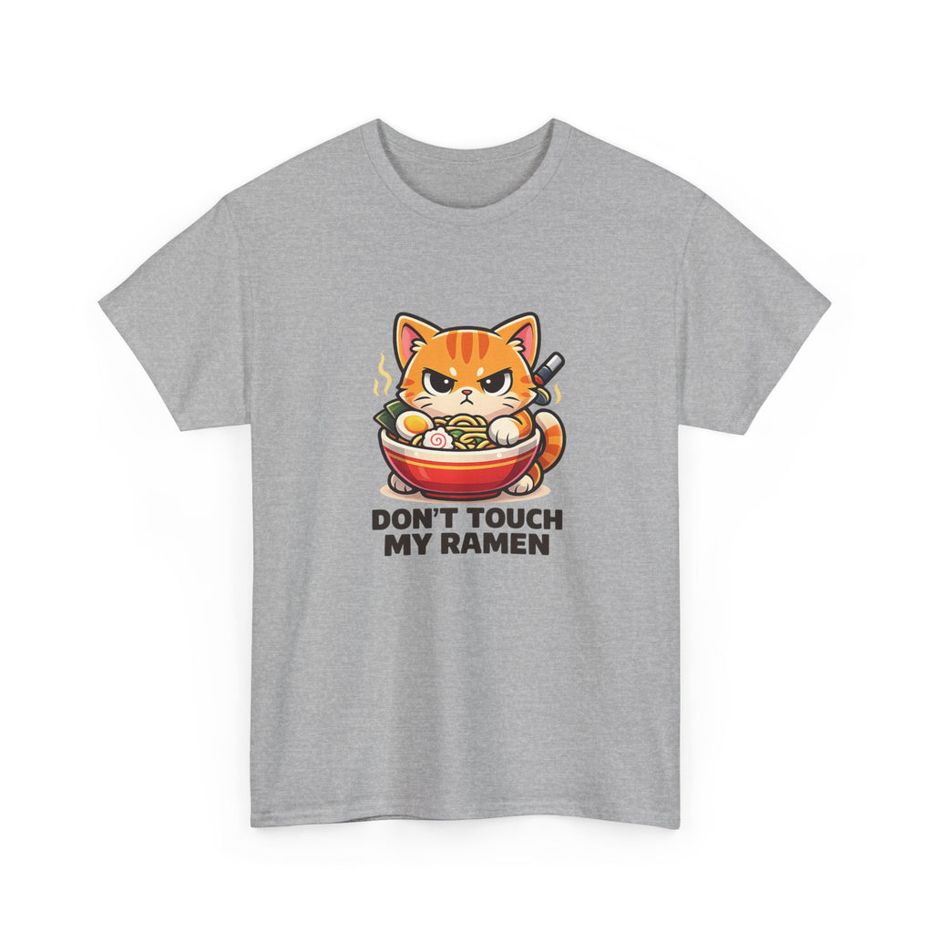 Don't Touch My Ramen T-Shirt — Cute Cat in Ramen Bowl Graphic Tee - Adult