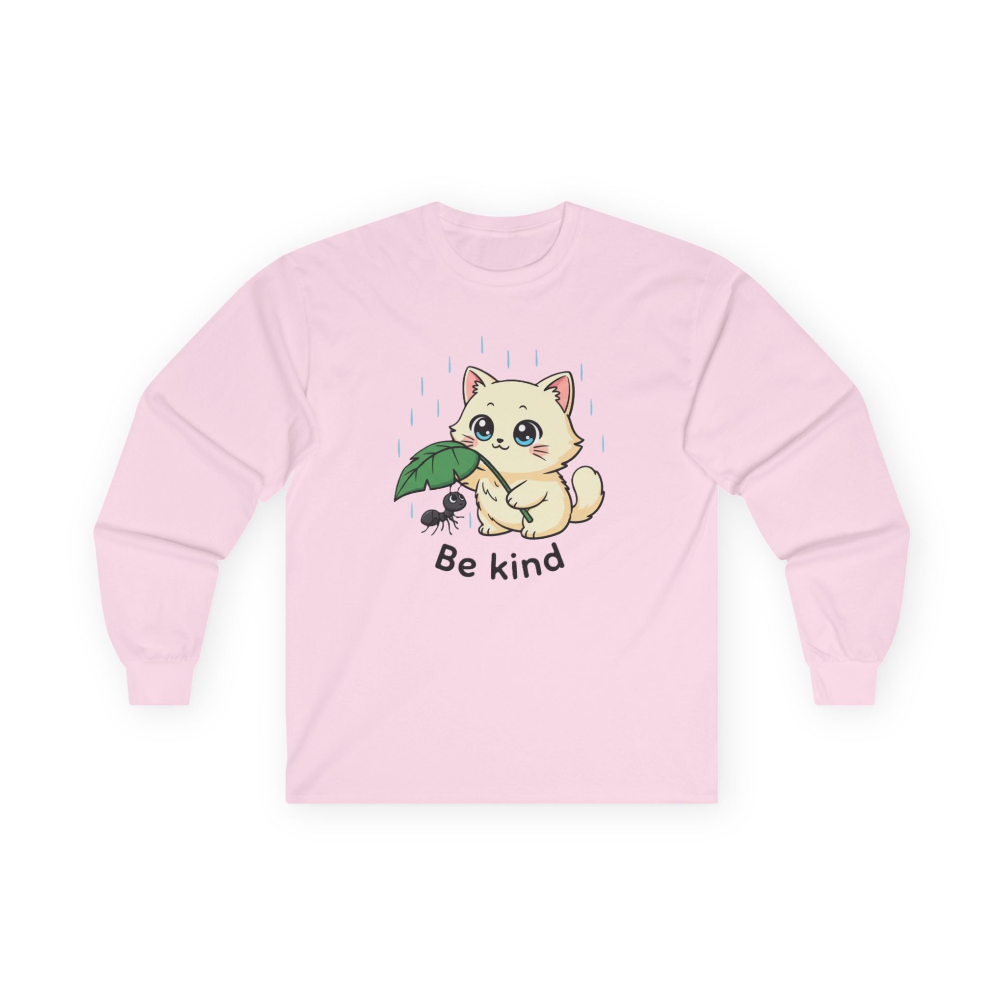 Be Kind Cat and Ant Long Sleeve Tee - Adult