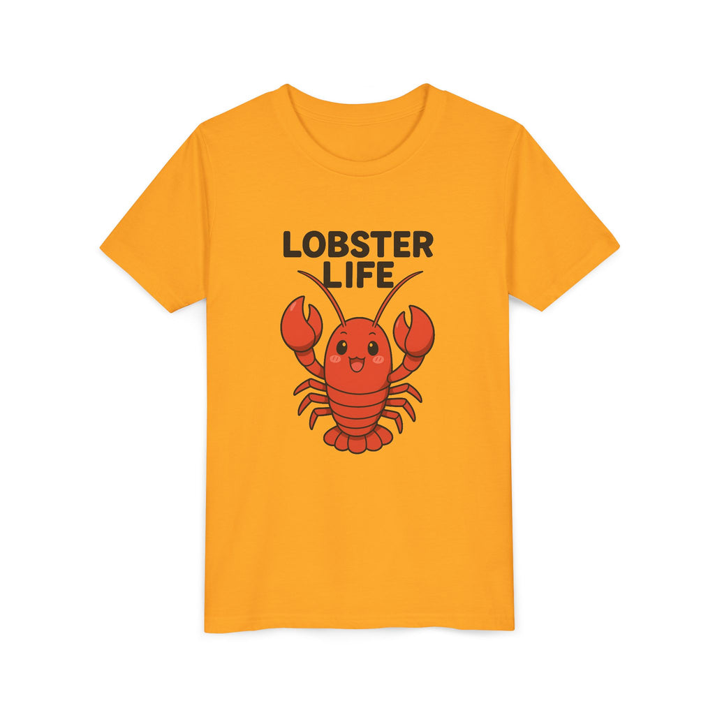 Youth Tee — Cute "Lobster Life" Kids T-Shirt (Summer Beach Shirt)