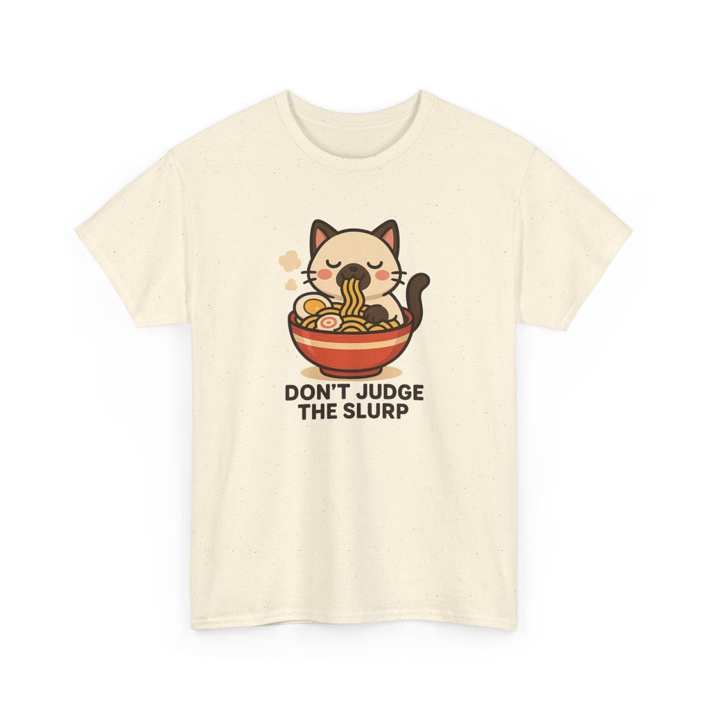 Don’t Judge The Slurp Cat Ramen Tee - Adult