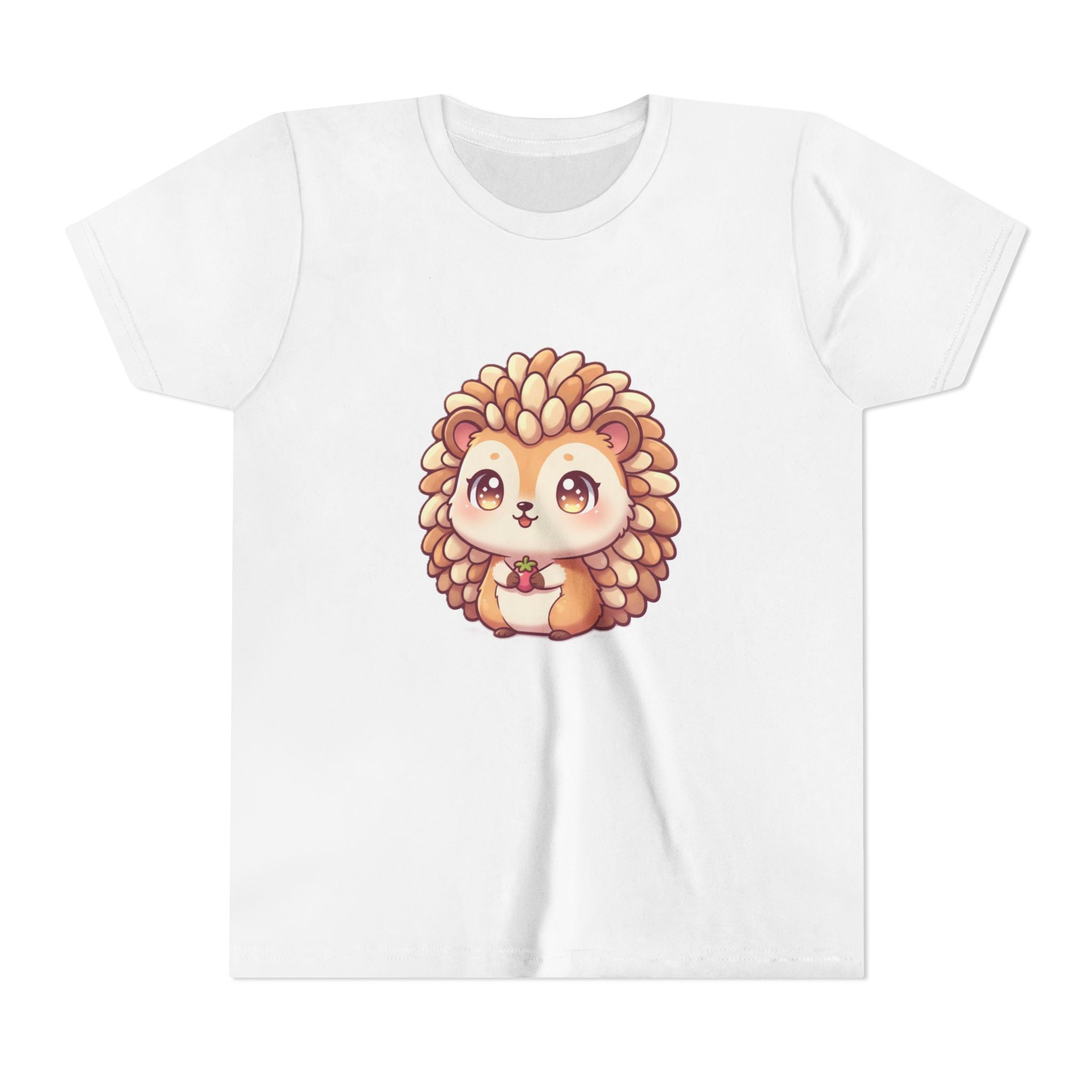 Cute Hedgehog Youth Tee — Adorable Cartoon Woodland Animal Kids Shirt