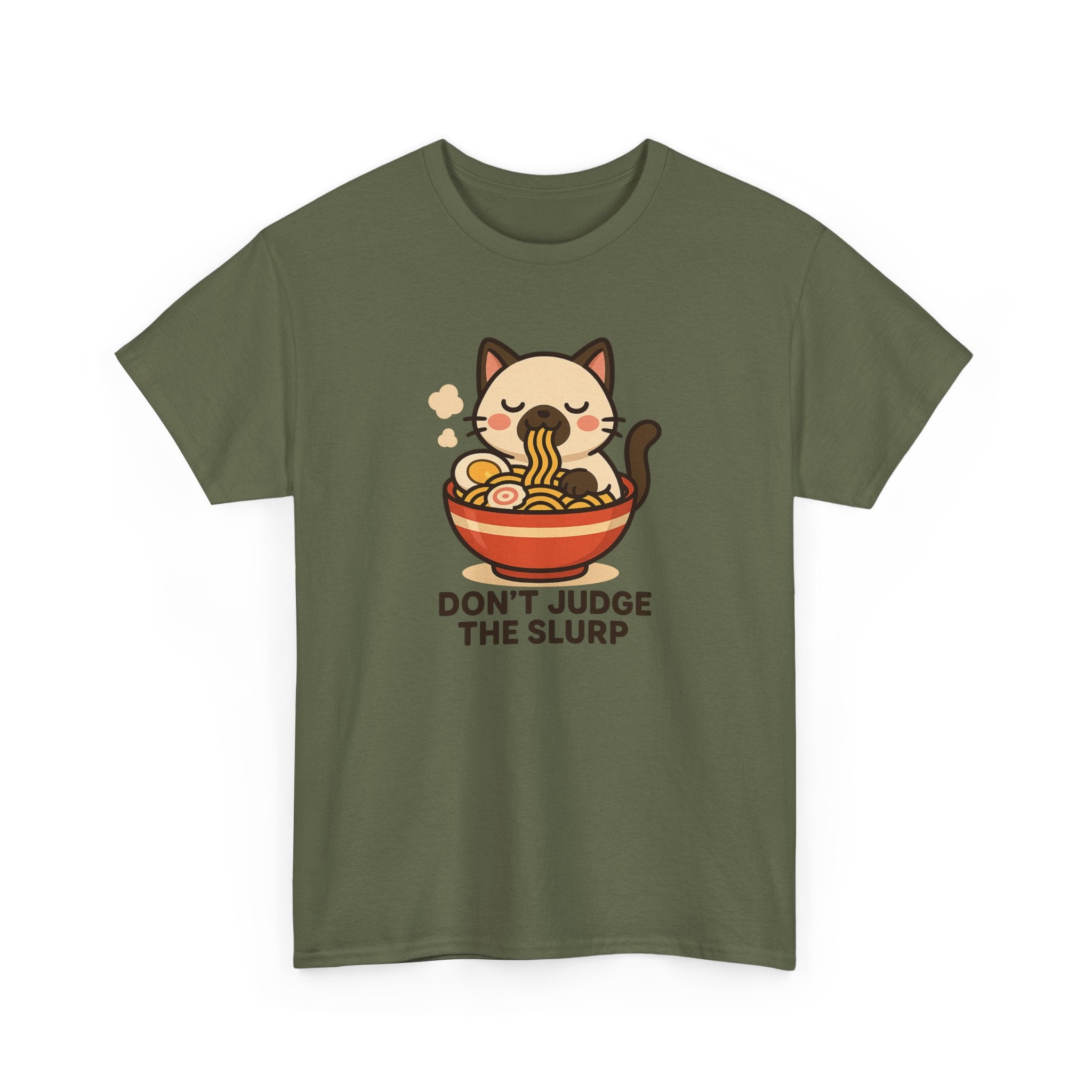 Don’t Judge The Slurp Cat Ramen Tee - Adult