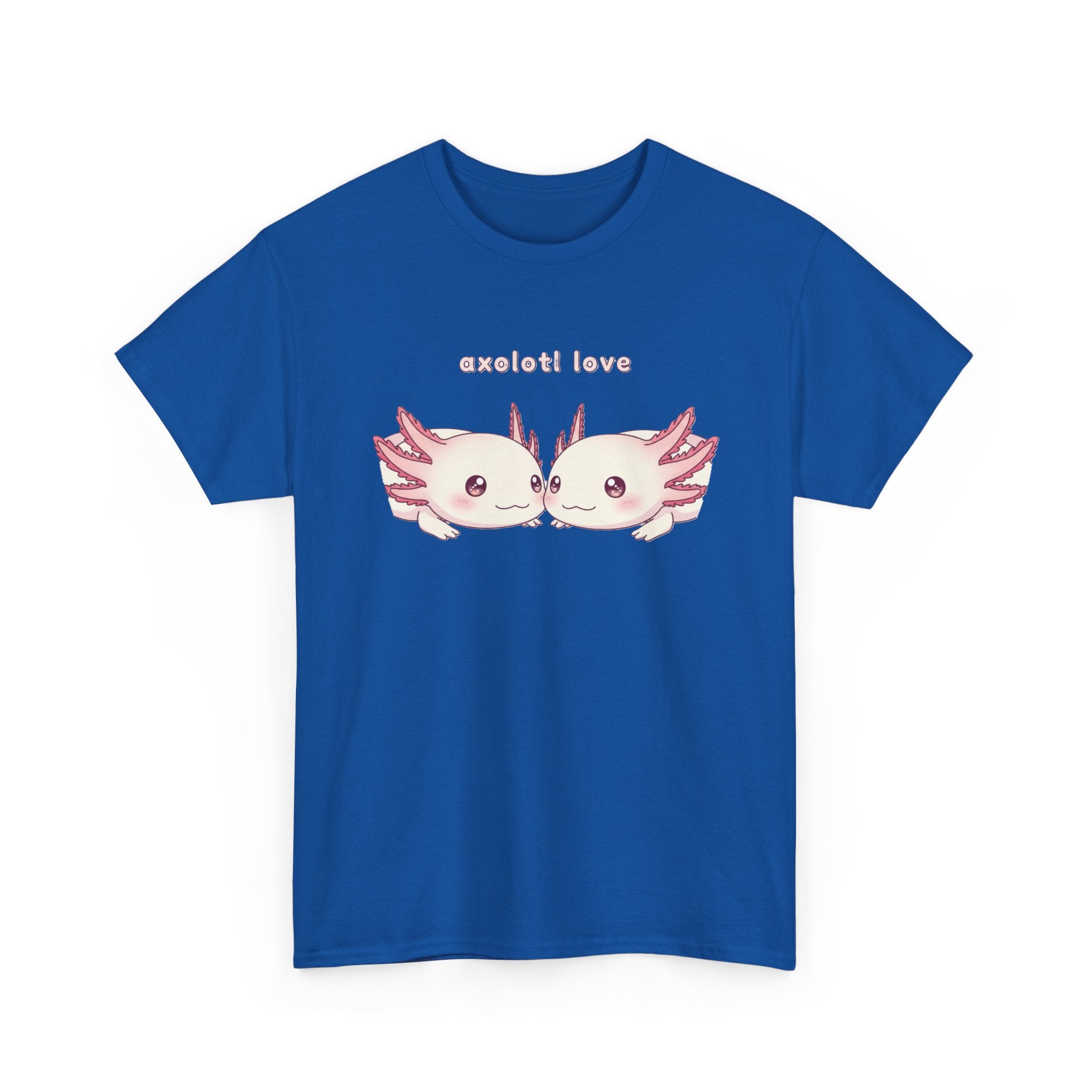 Axolotl Love T-Shirt — Cute Kissing Axolotls Graphic Tee - Adult