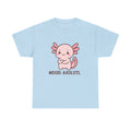 Axolotl Mood Tee — Cute Pink Axolotl Salamander Graphic T-Shirt - Adult