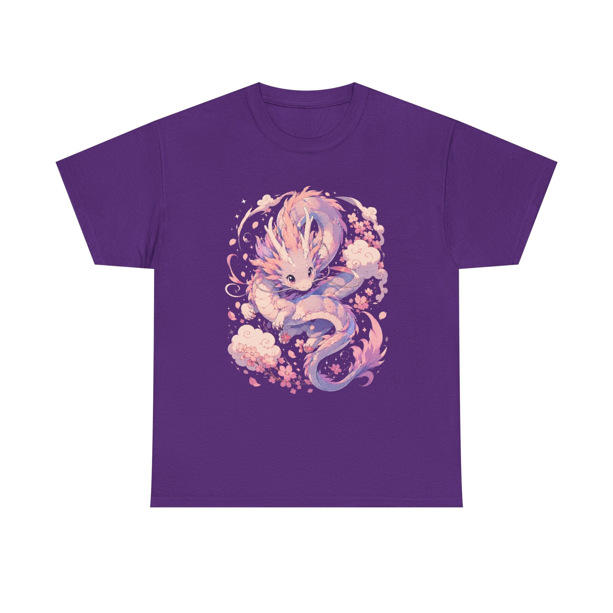 Dragon Fox Tee — Pastel Mythical Creature Graphic Shirt - Adult