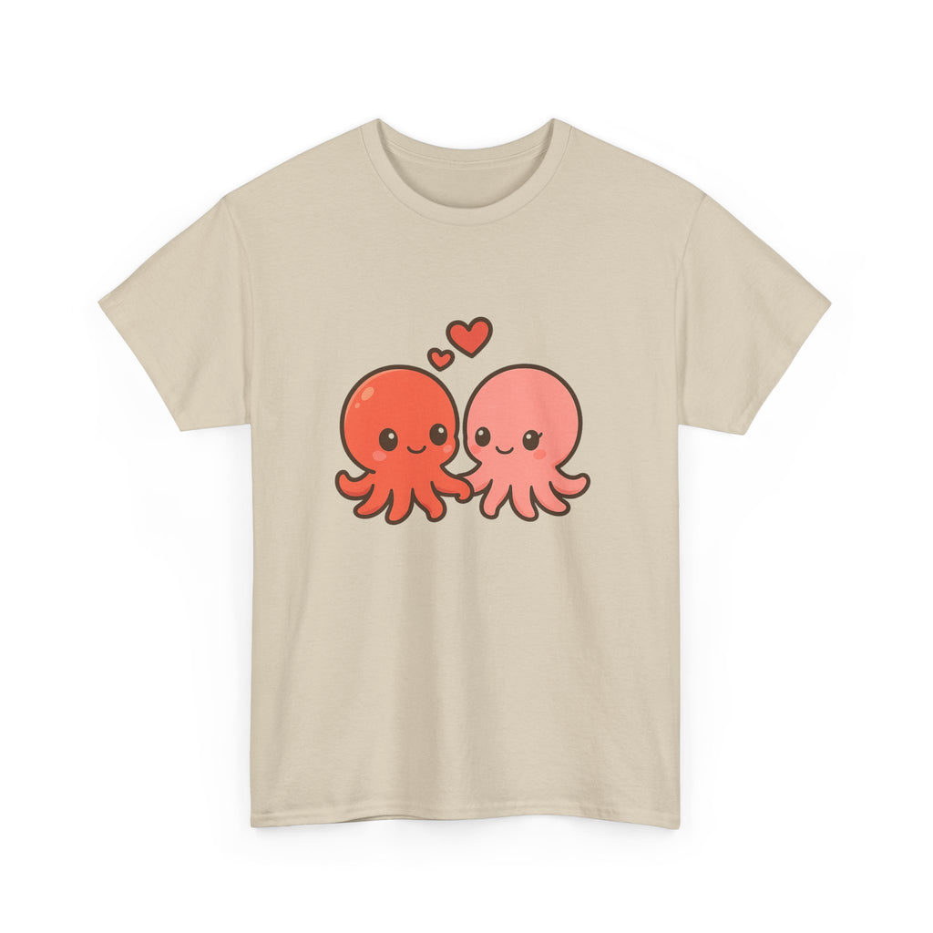 Octopus Couple Tee — Cute Kawaii Love Octopus T-Shirt - Adult