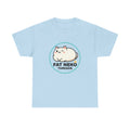 Cute Fat Neko Threads T-Shirt — Kawaii Cat Logo Tee - Adult
