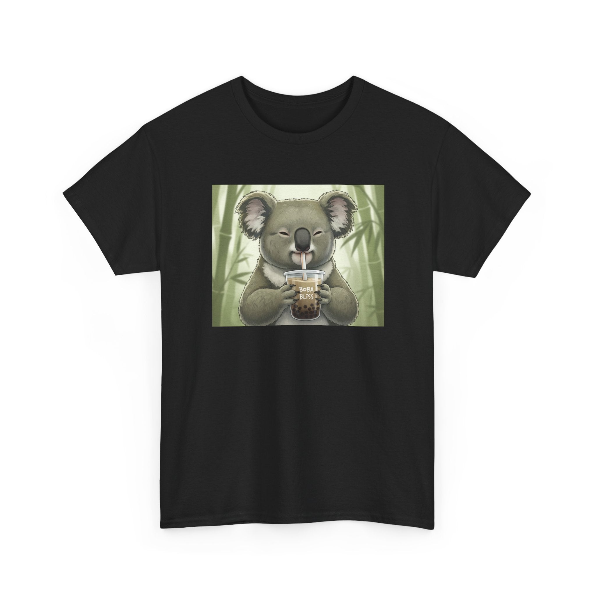 Koala Bubble Tea T‑Shirt — Cute Koala Drinking Boba Graphic Tee - Adult