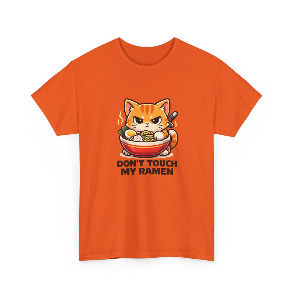 Don't Touch My Ramen T-Shirt — Cute Cat in Ramen Bowl Graphic Tee - Adult