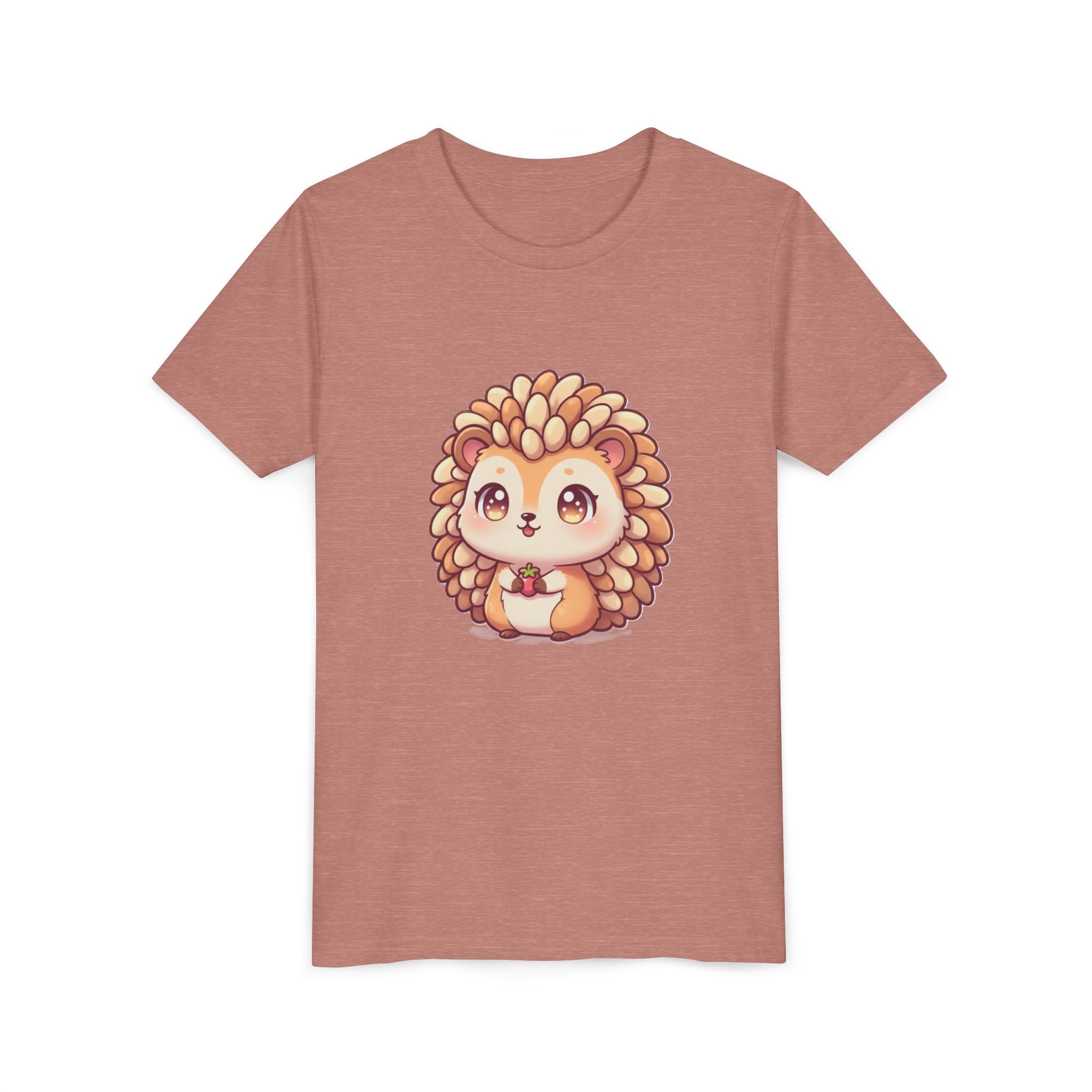 Cute Hedgehog Youth Tee — Adorable Cartoon Woodland Animal Kids Shirt