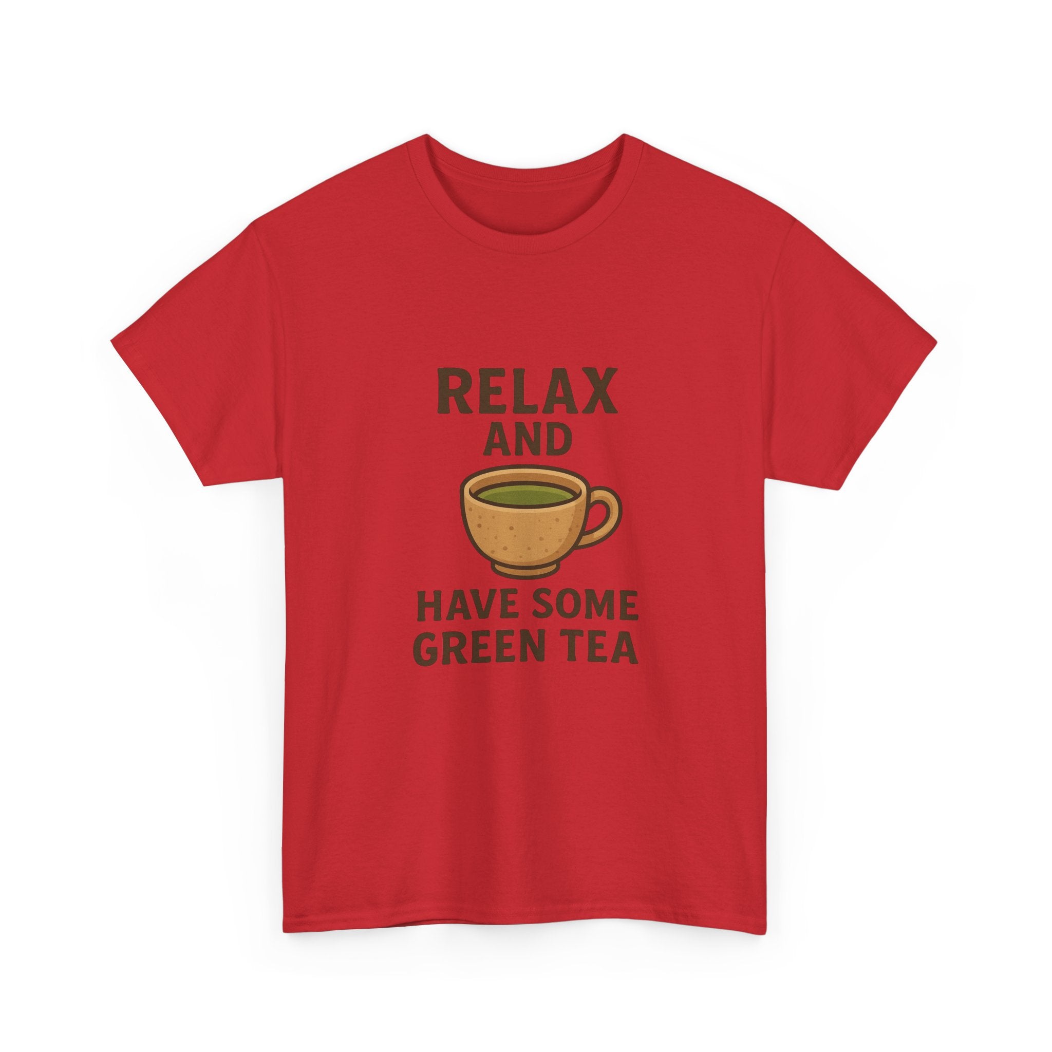 Relax and Have Some Green Tea Tee — Cute Tea Mug Graphic T-Shirt - Adult