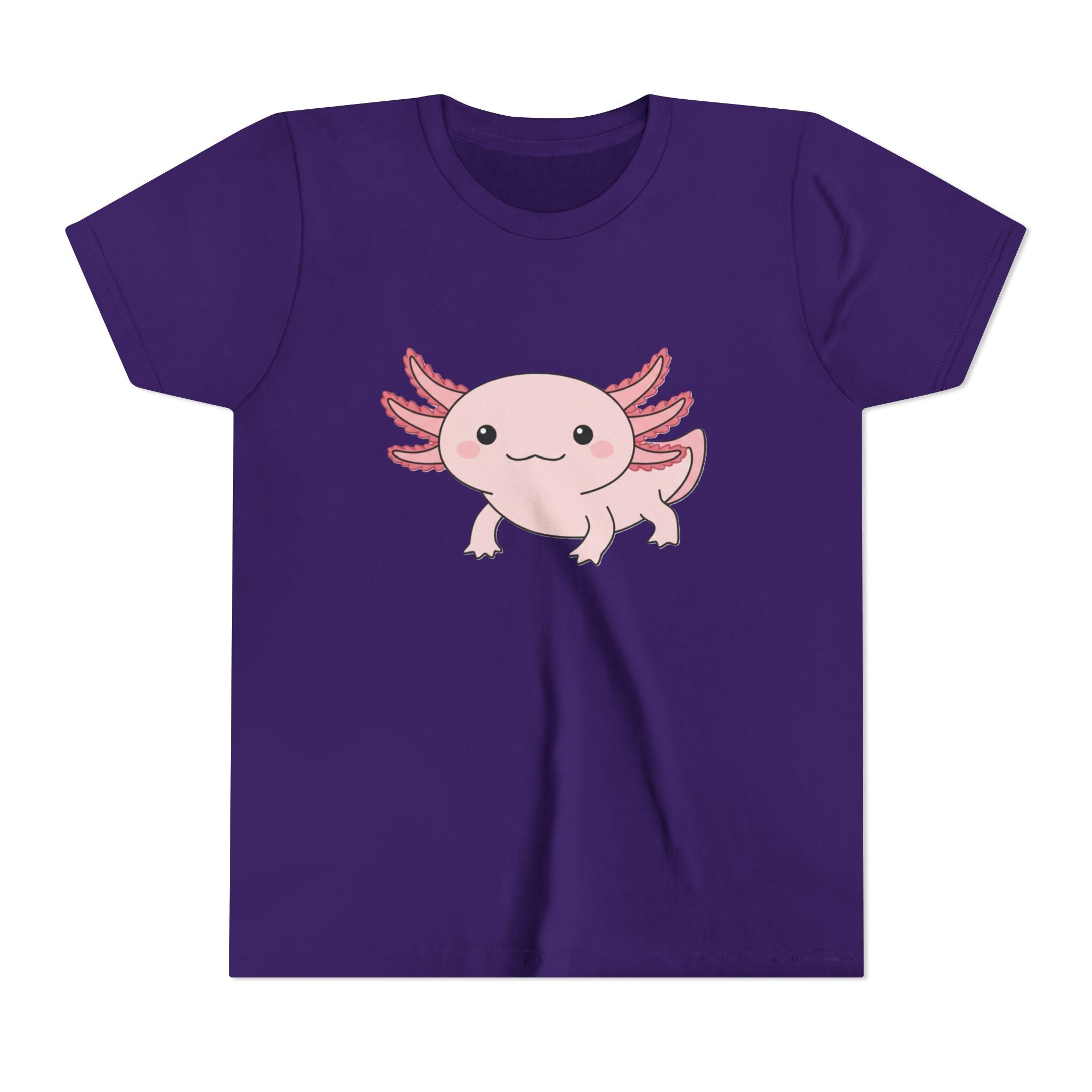 Axolotl Kids Tee – Cute Pink Axolotl Youth Short Sleeve Shirt