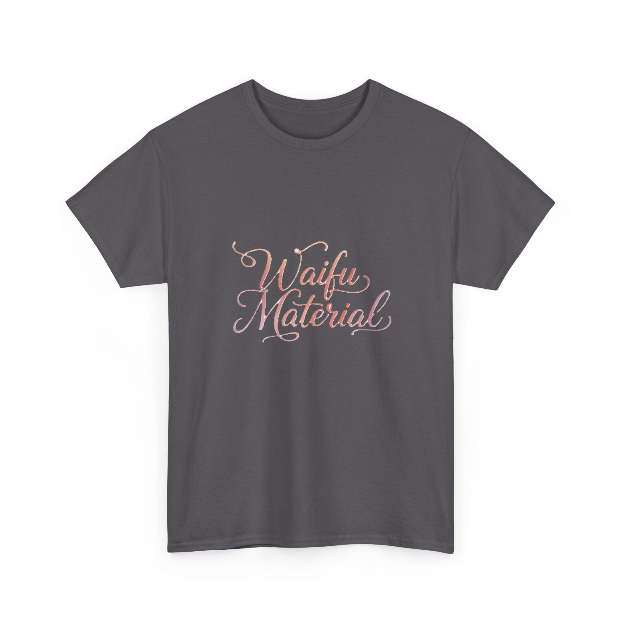 Waifu Material T-Shirt — Cute Pastel Script Anime Fan Tee - Adult