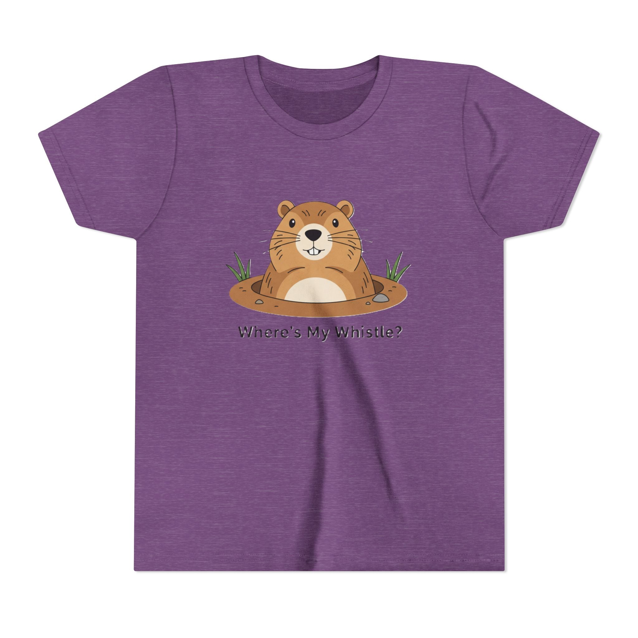 Groundhog Day Kid’s Tee — "Where's My Whistle?" Groundhog Graphic Youth T-Shirt