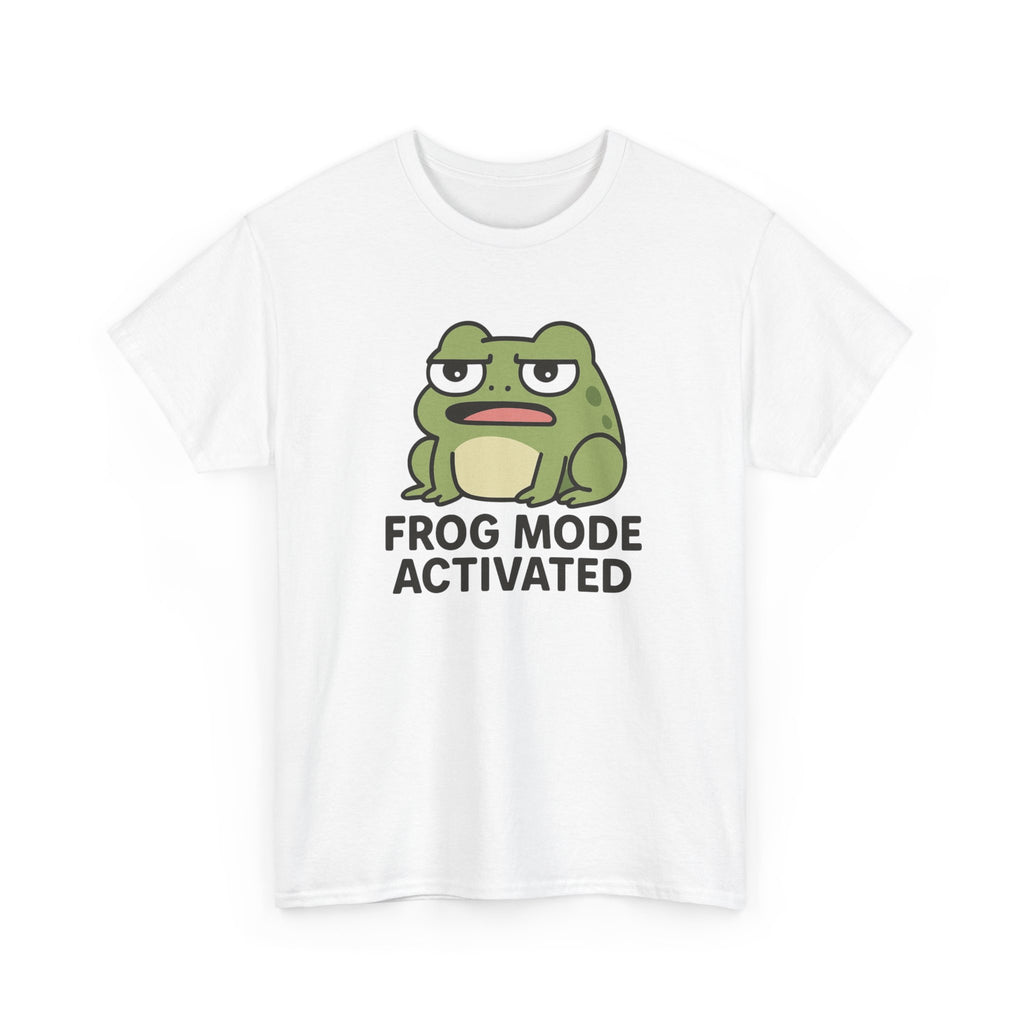 Frog Mode Activated T-Shirt — Cute Cartoon Frog Graphic Tee - Adult