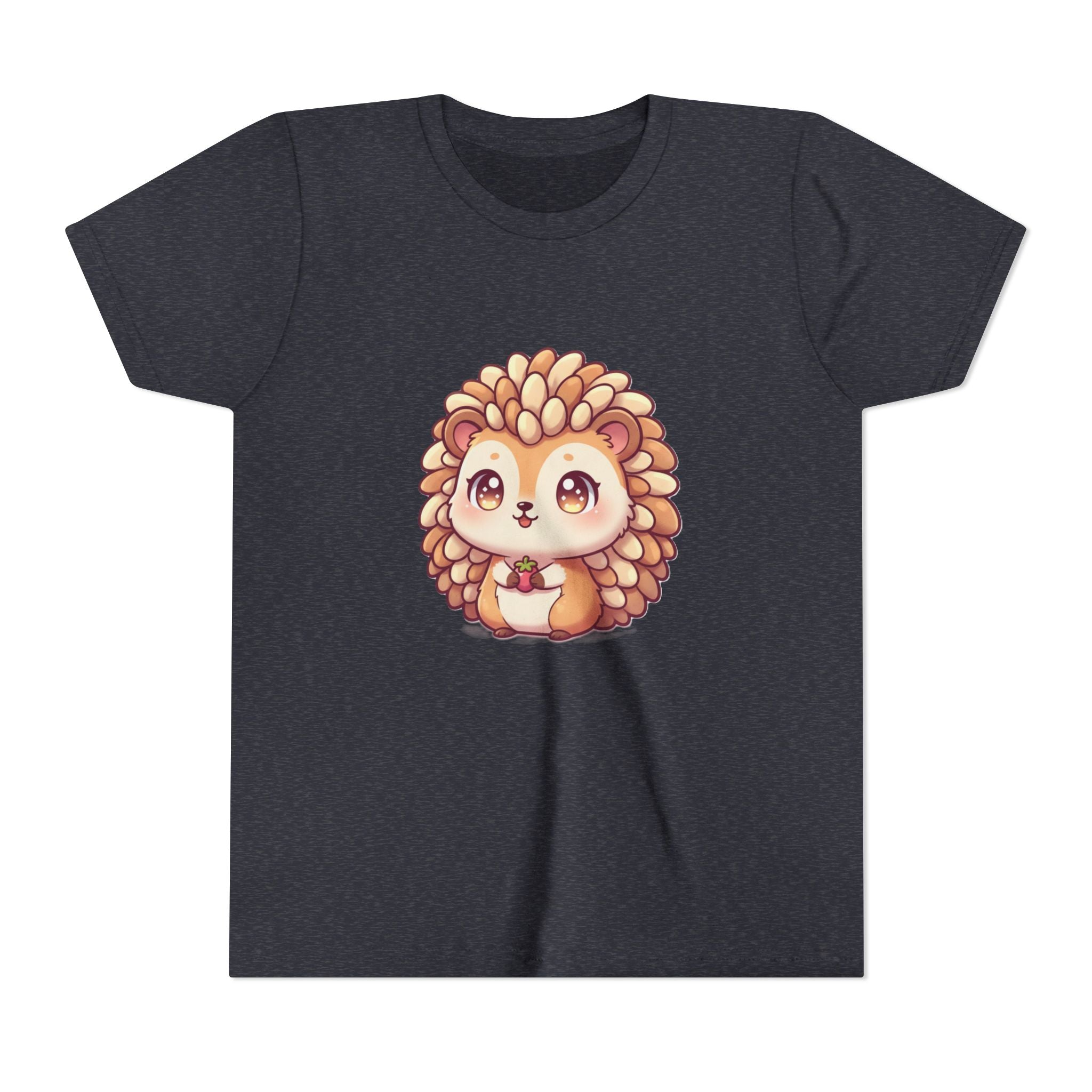 Cute Hedgehog Youth Tee — Adorable Cartoon Woodland Animal Kids Shirt