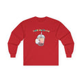Boba Cat Long Sleeve Tee — "Hold My Boba" Cute Bubble Tea Shirt - Adult
