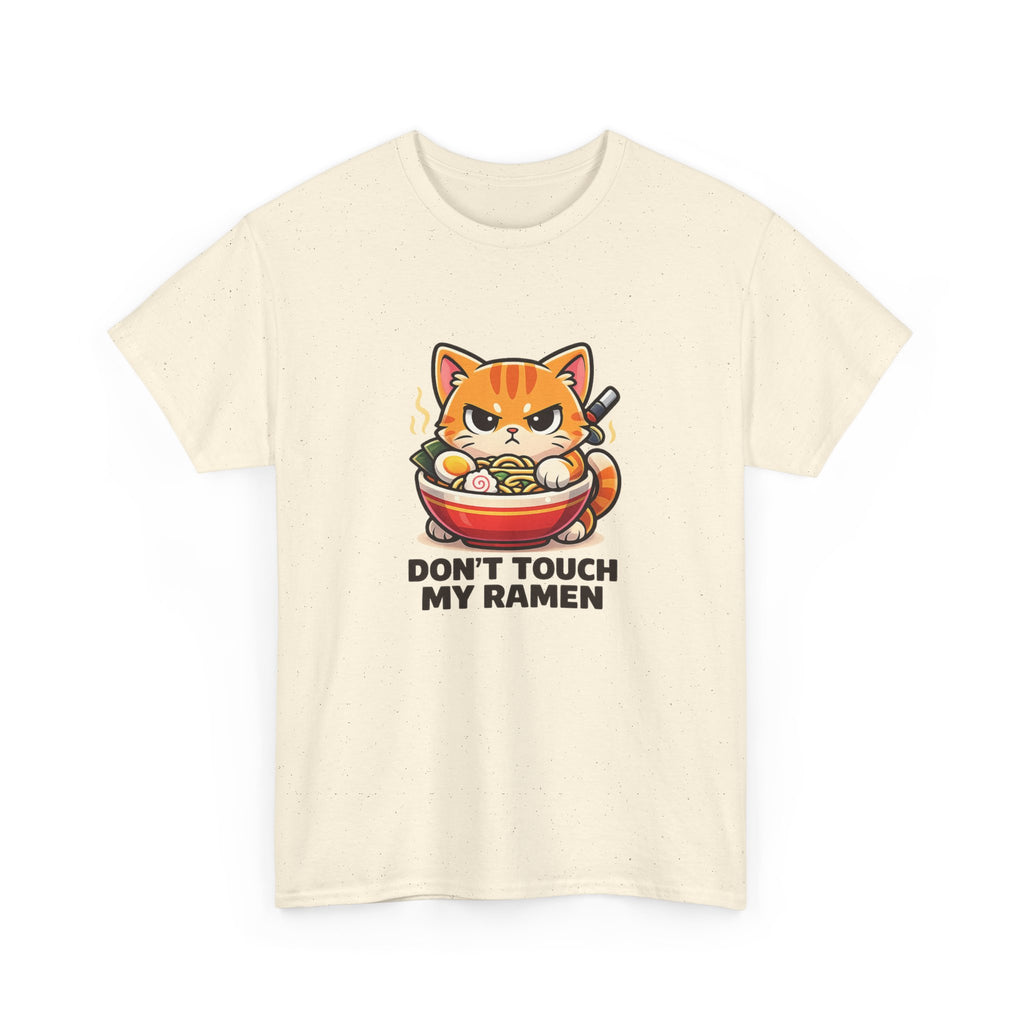 Don't Touch My Ramen T-Shirt — Cute Cat in Ramen Bowl Graphic Tee - Adult