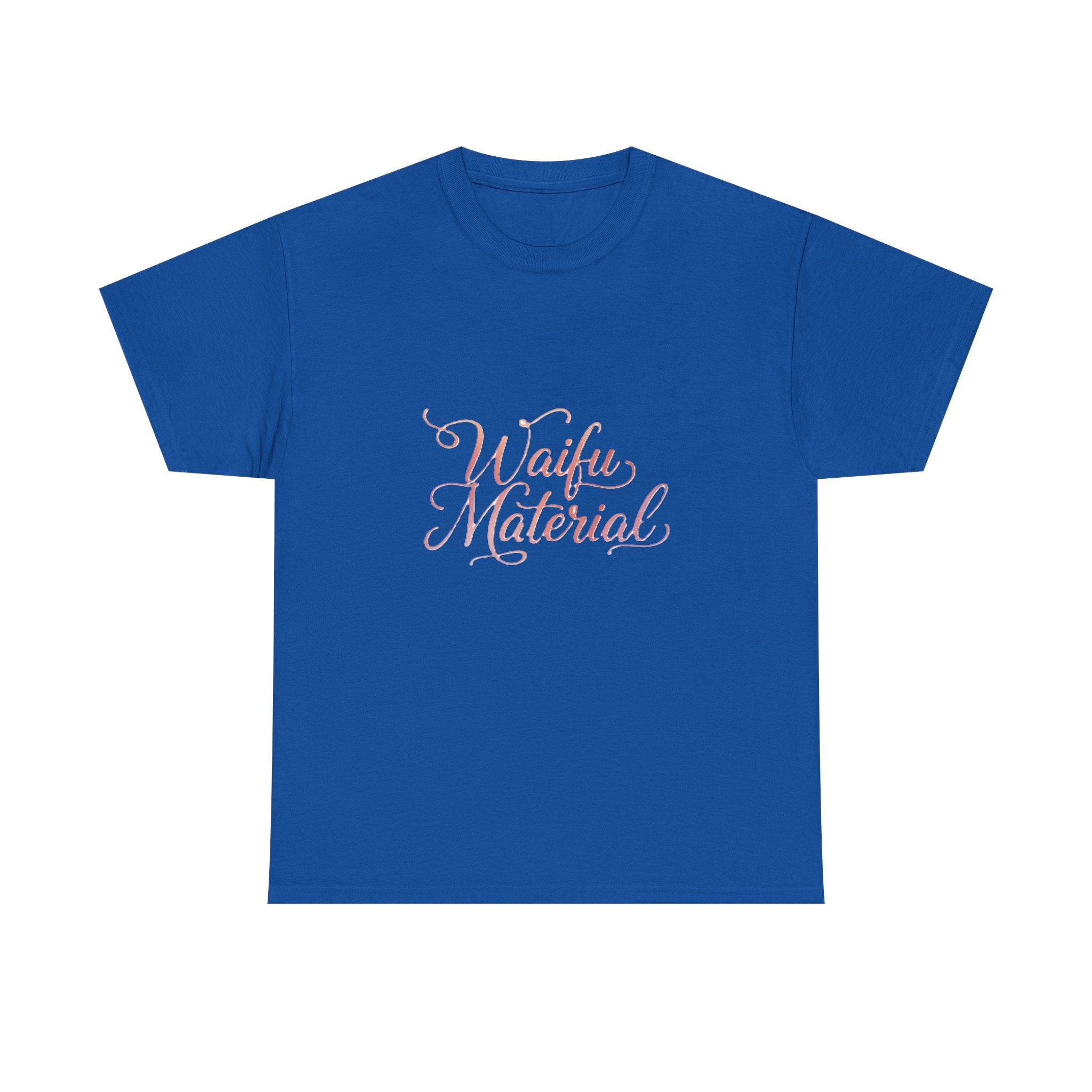 Waifu Material T-Shirt — Cute Pastel Script Anime Fan Tee - Adult
