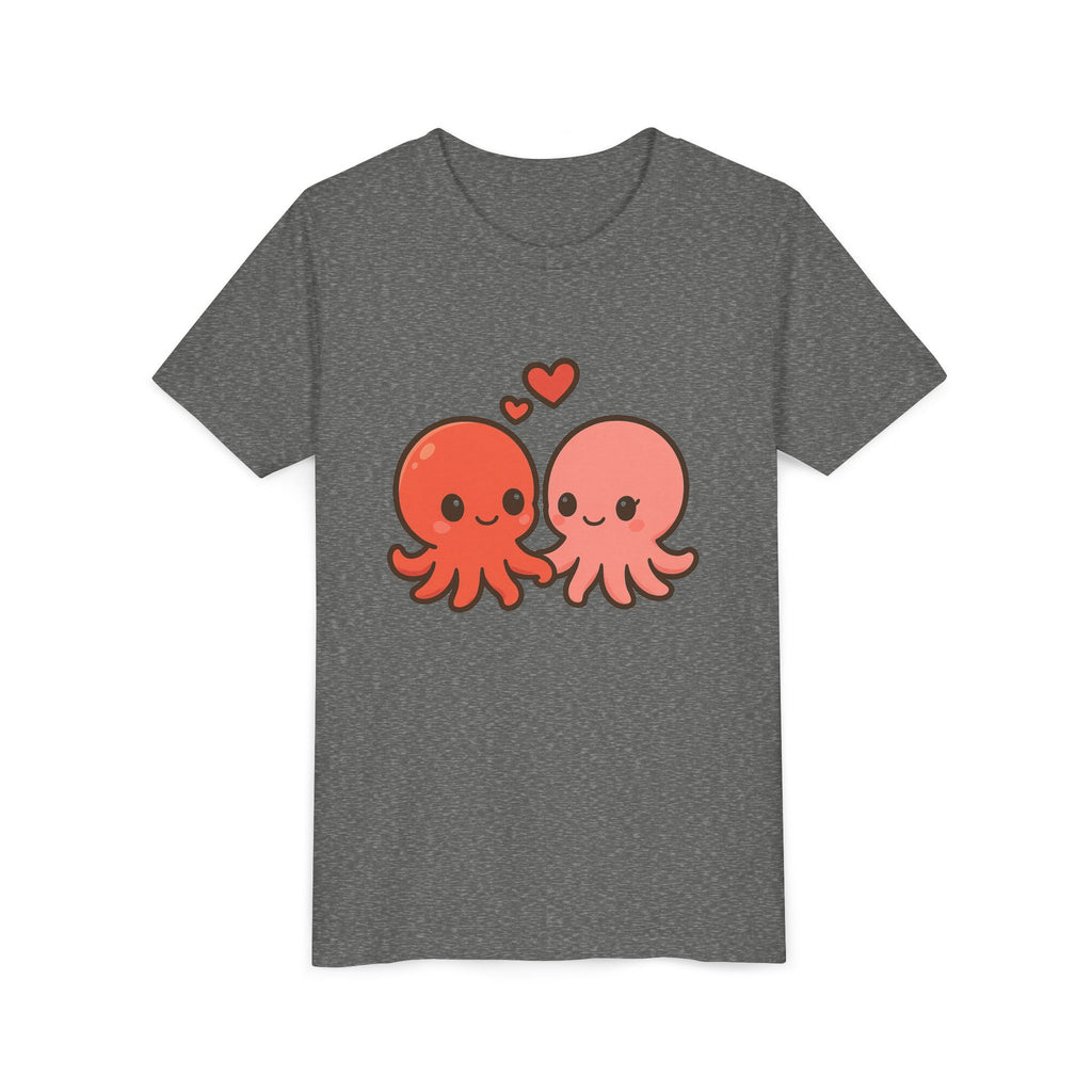 Cute Octopus Kids Tee – Kawaii Loving Octopus Graphic Youth T-Shirt